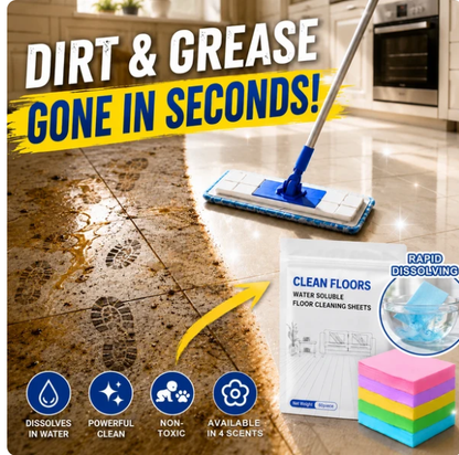 60-Pieces Multi-Effect Floor Cleaning Sheets