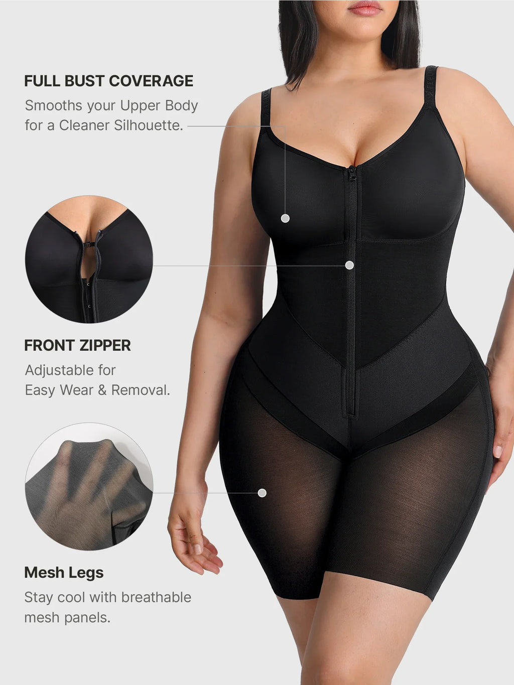 Full-Coverage Tummy Control Shaper Faja
