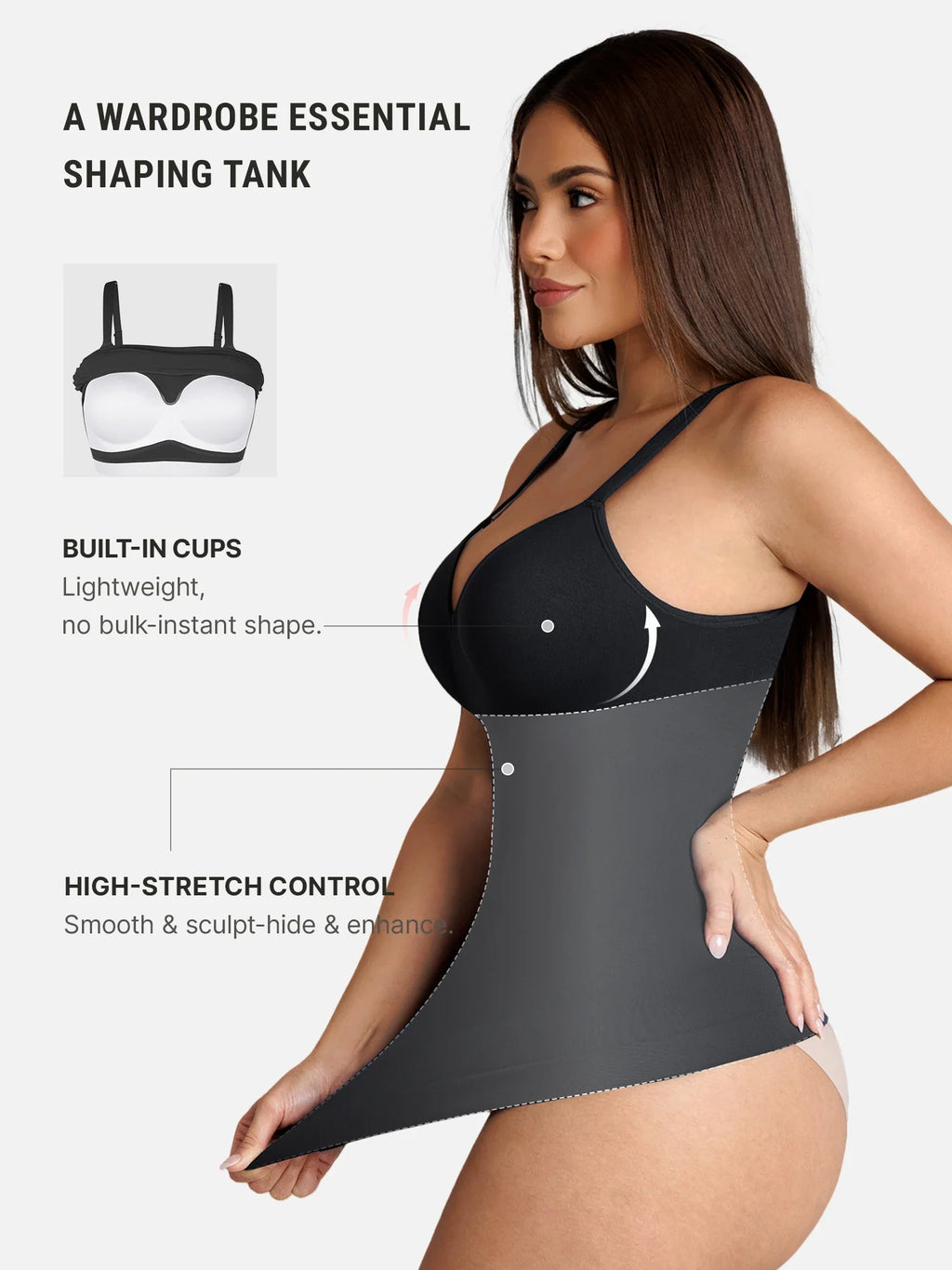 Seamless Built-In Bra Cami Top