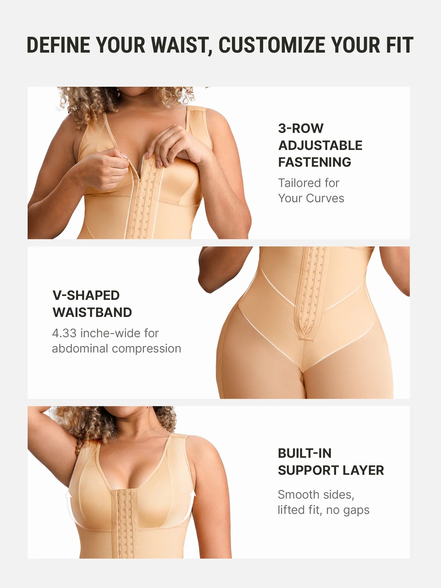 V-Band Waist Snatching Contour Bodysuit