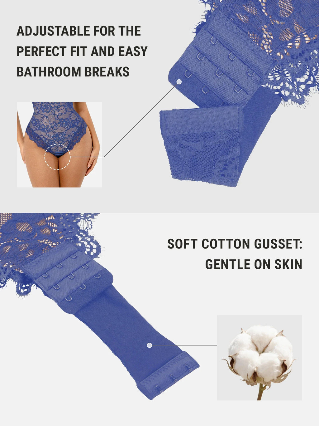 Lace V-Neck Breathable Bodysuit