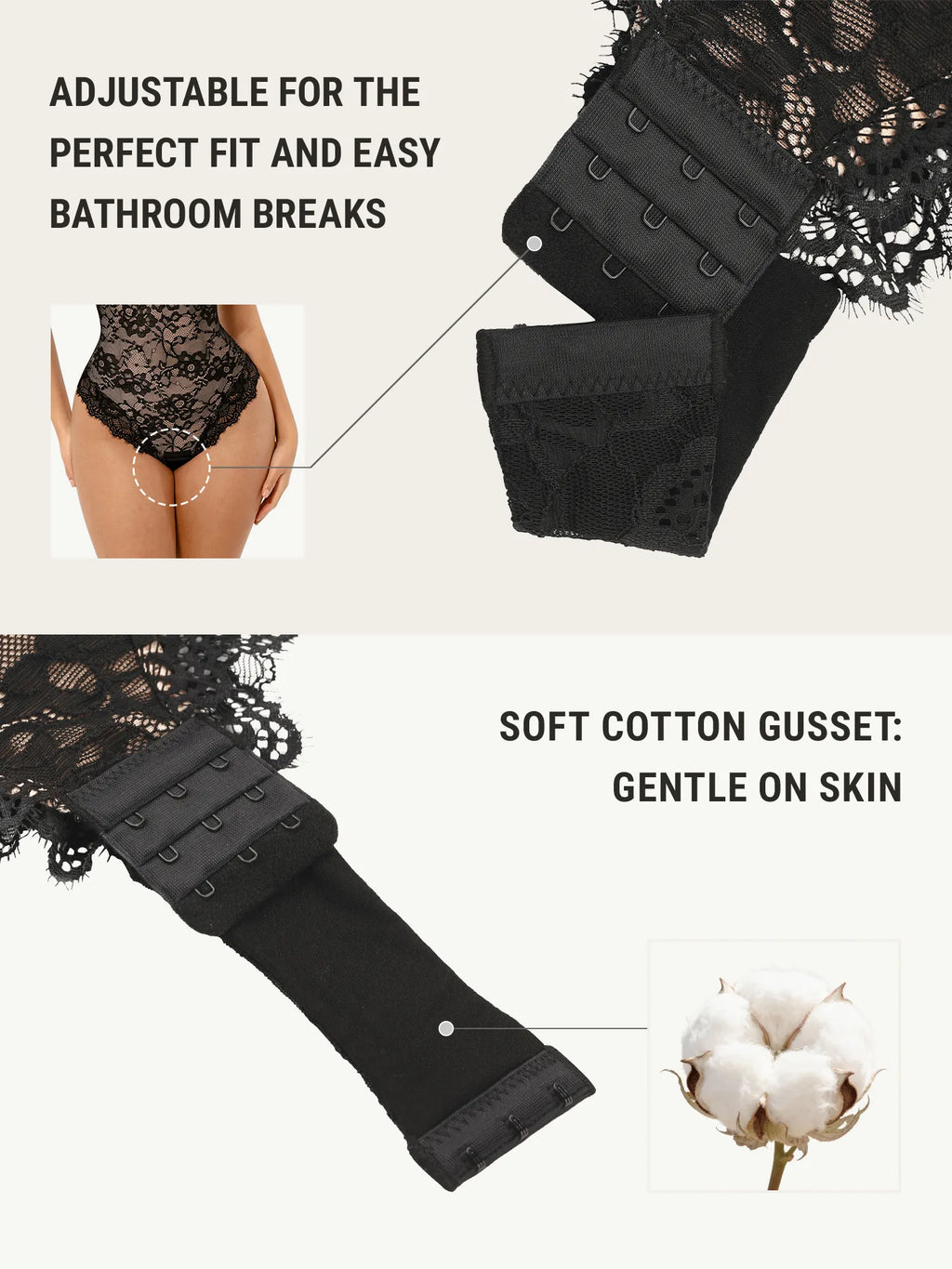 Lace V-Neck Breathable Bodysuit