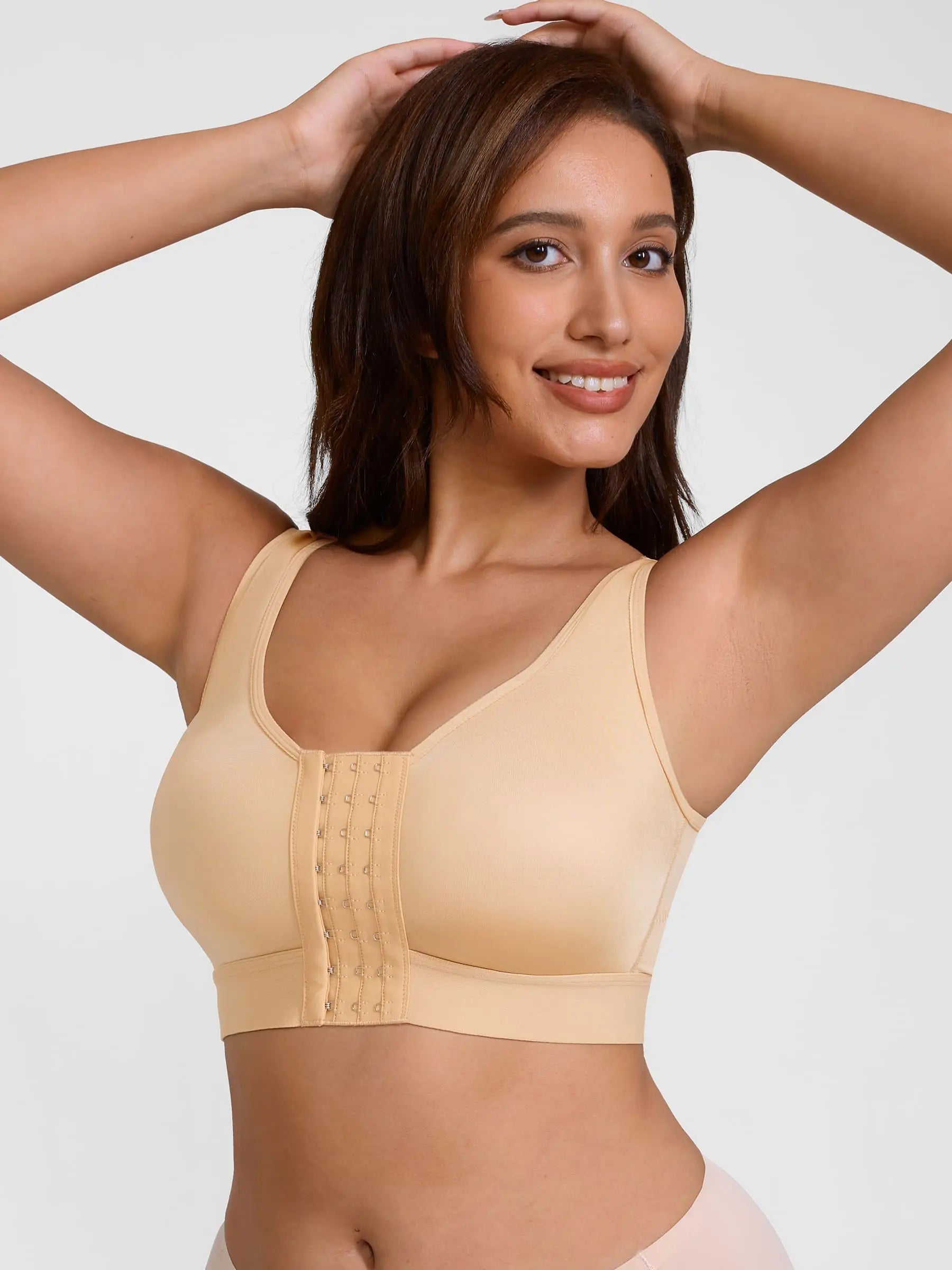 Support Front-Closure Breathable Bra
