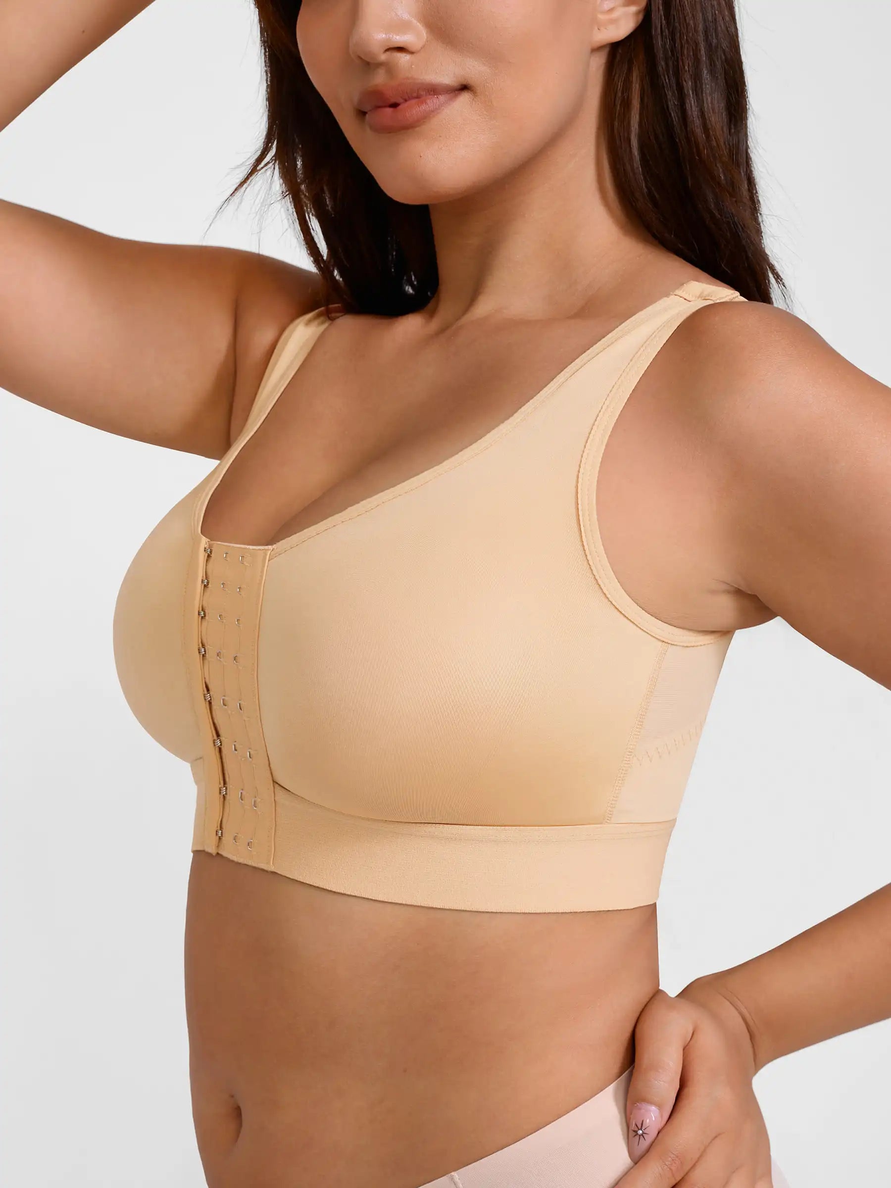 Support Front-Closure Breathable Bra