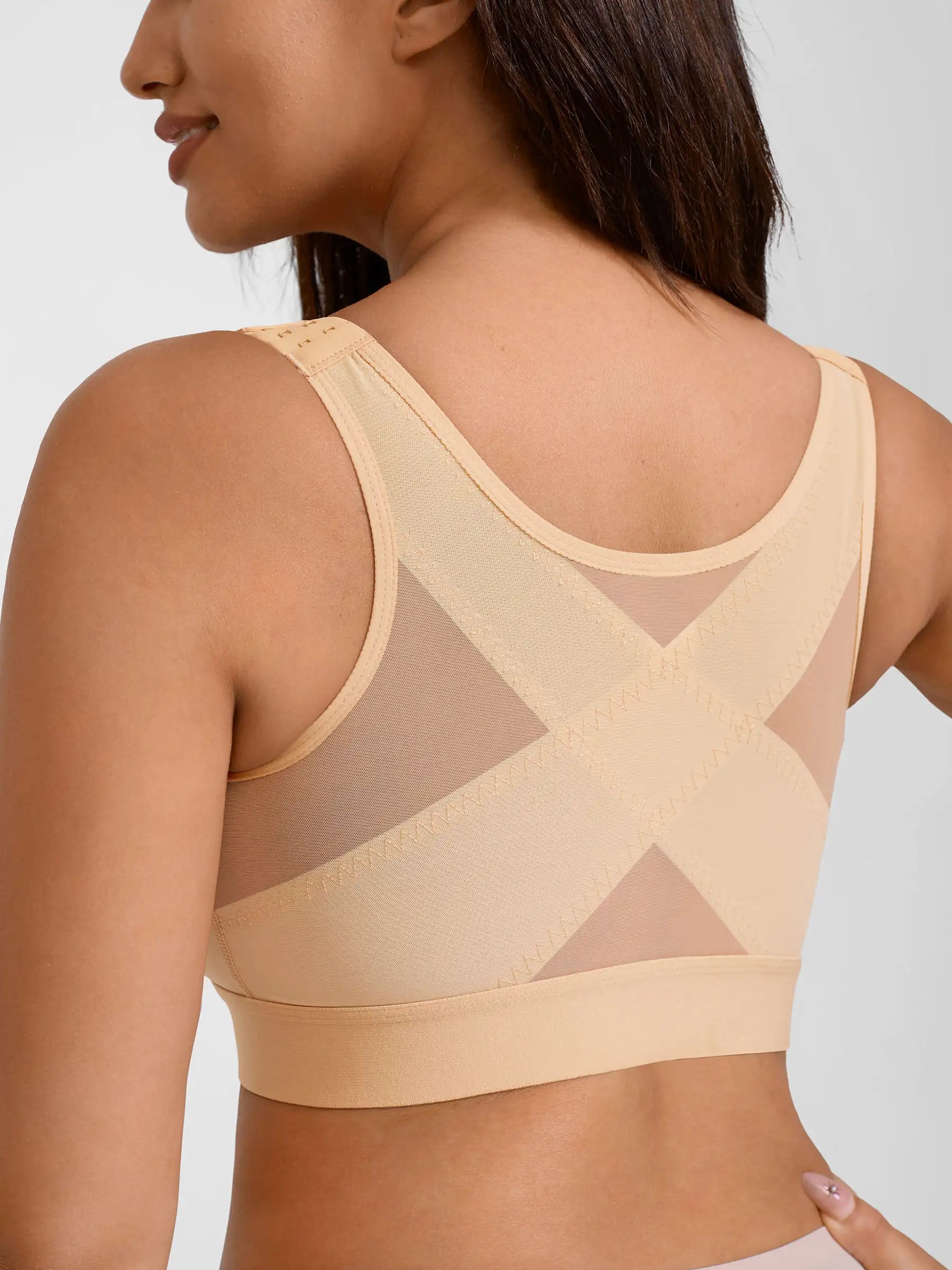 Support Front-Closure Breathable Bra
