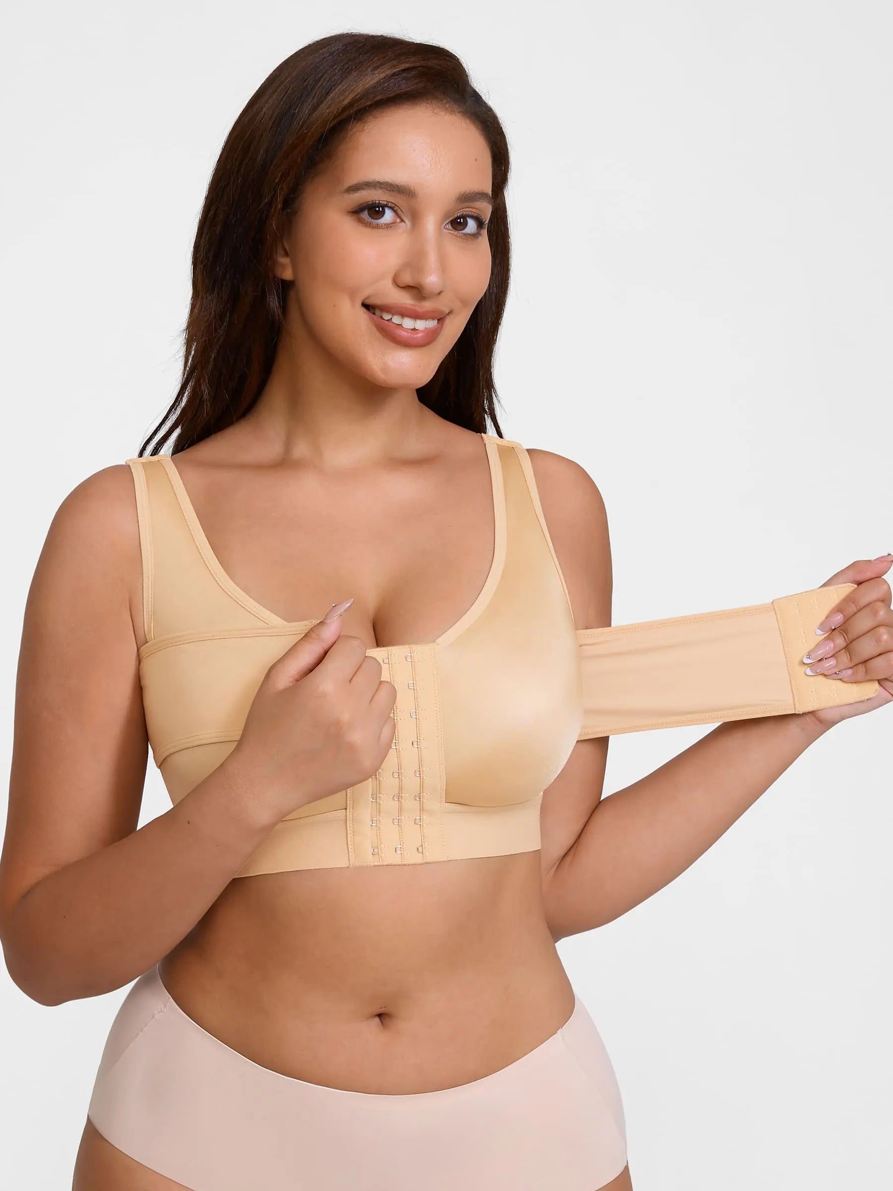 Support Front-Closure Breathable Bra