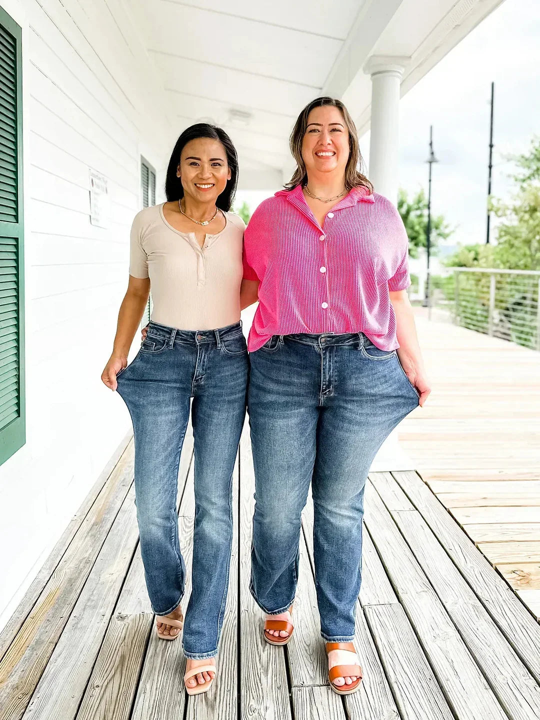 $10 LIMITED STOCK SALE🔥 all size fit Holy Grail Tummy Control Bootcut Jeans