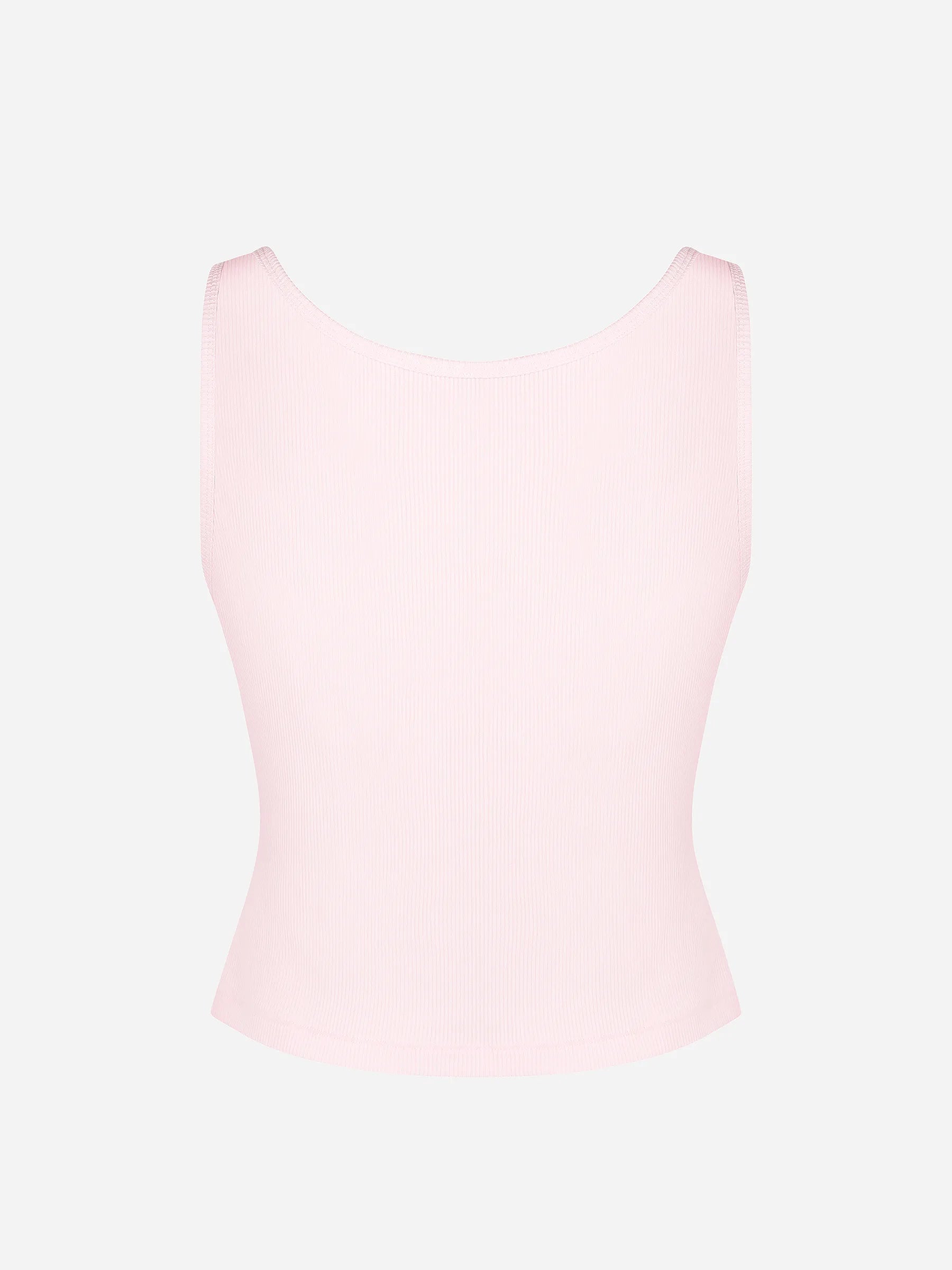 Ribbed Square-Neck Lounge Tank Top