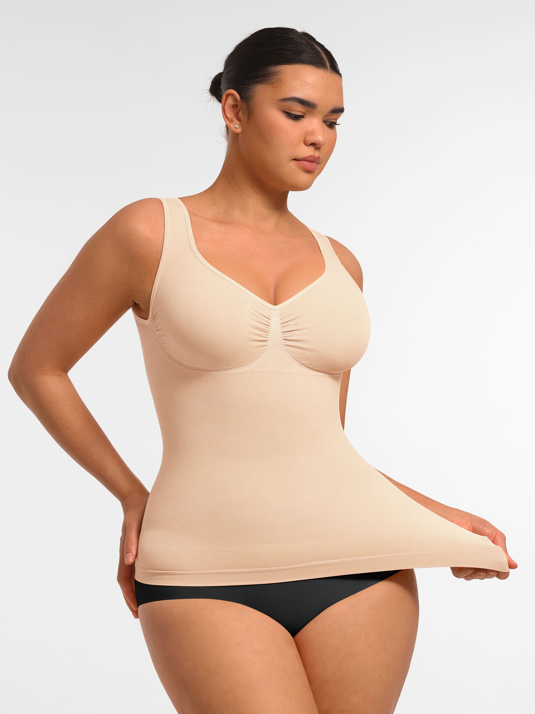 Seamless Everyday Tummy Control Wide Strap Tank Top