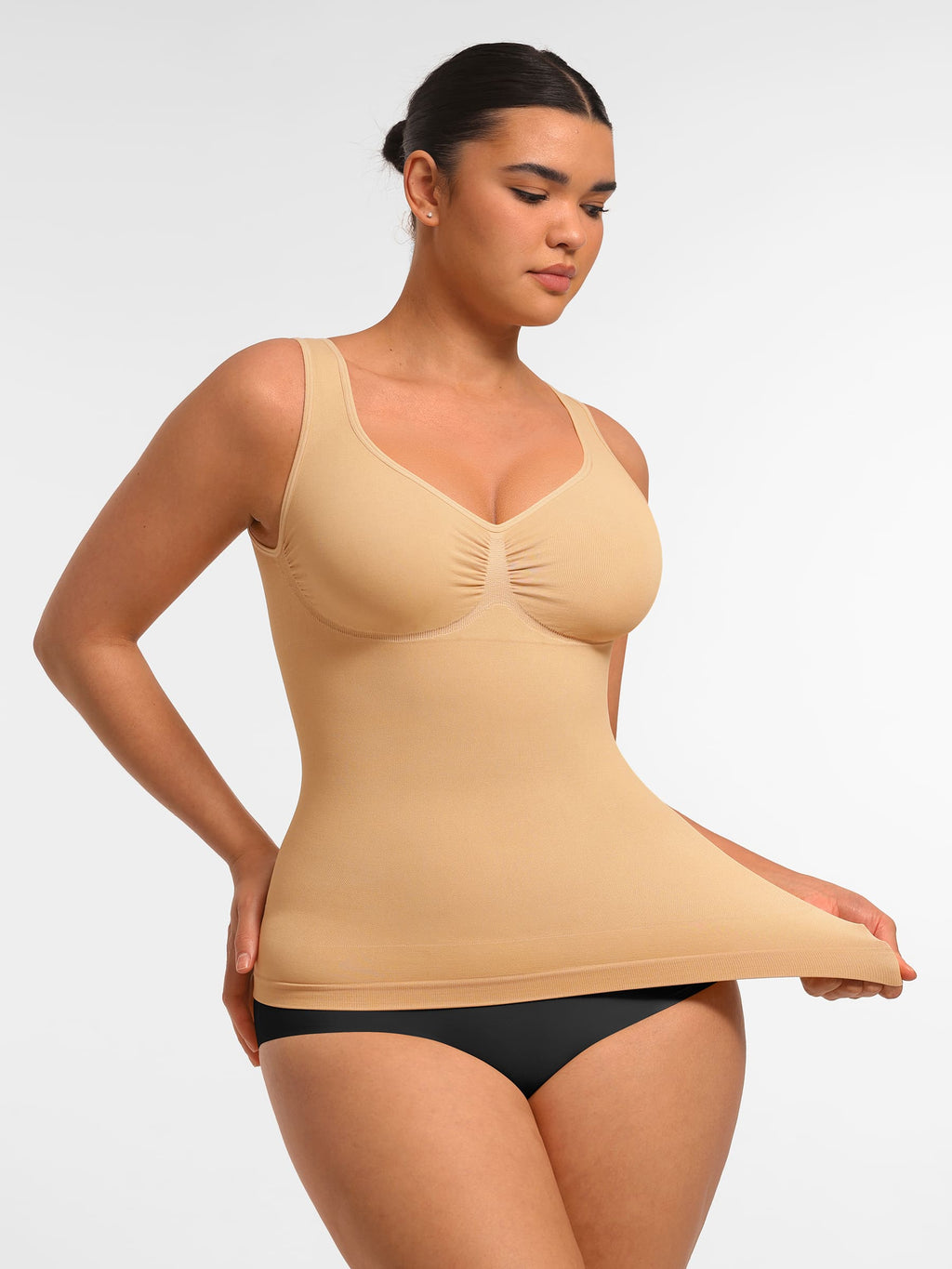 Seamless Everyday Tummy Control Wide Strap Tank Top