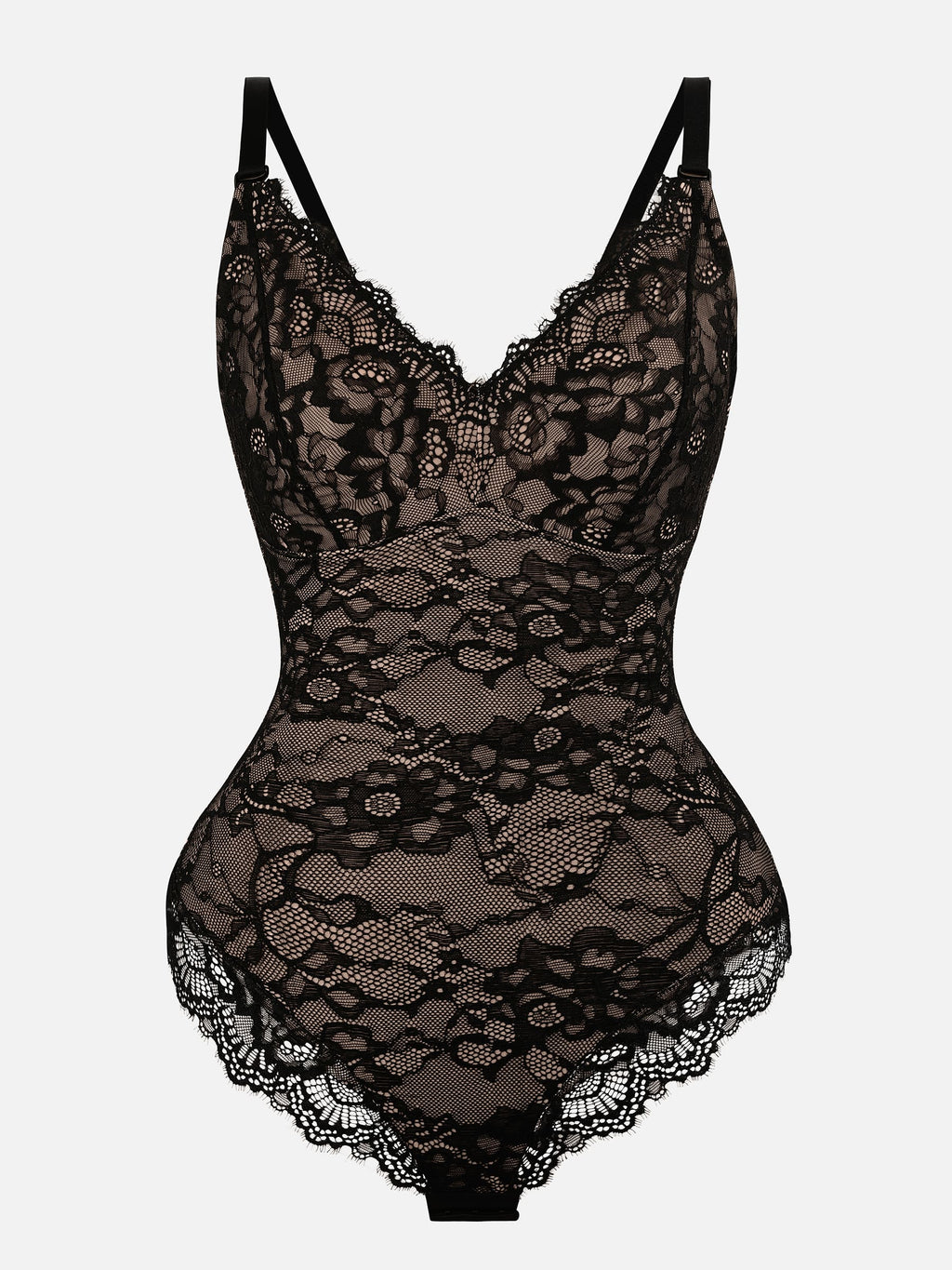 Lace V-Neck Breathable Bodysuit