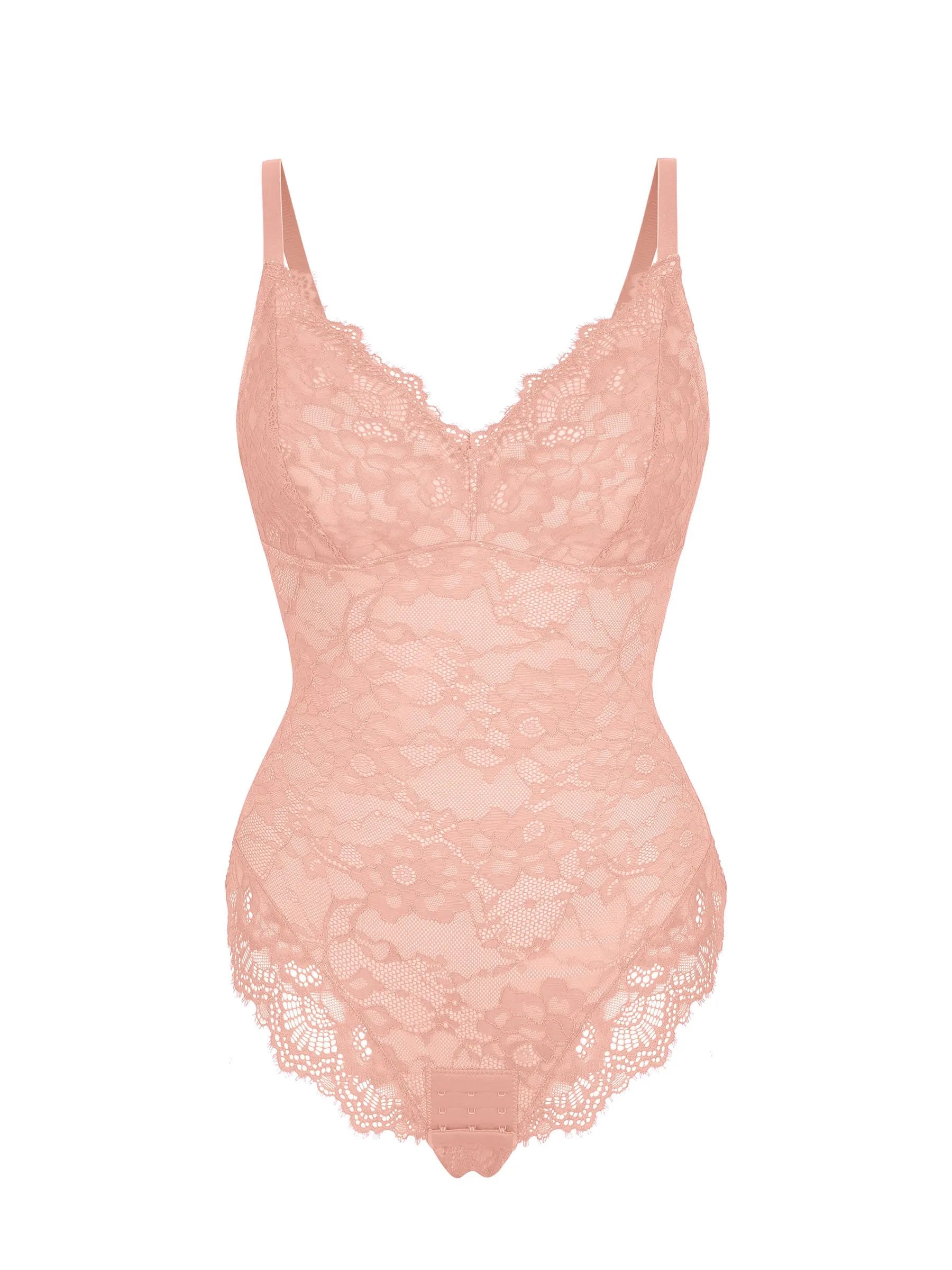 Lace V-Neck Breathable Bodysuit