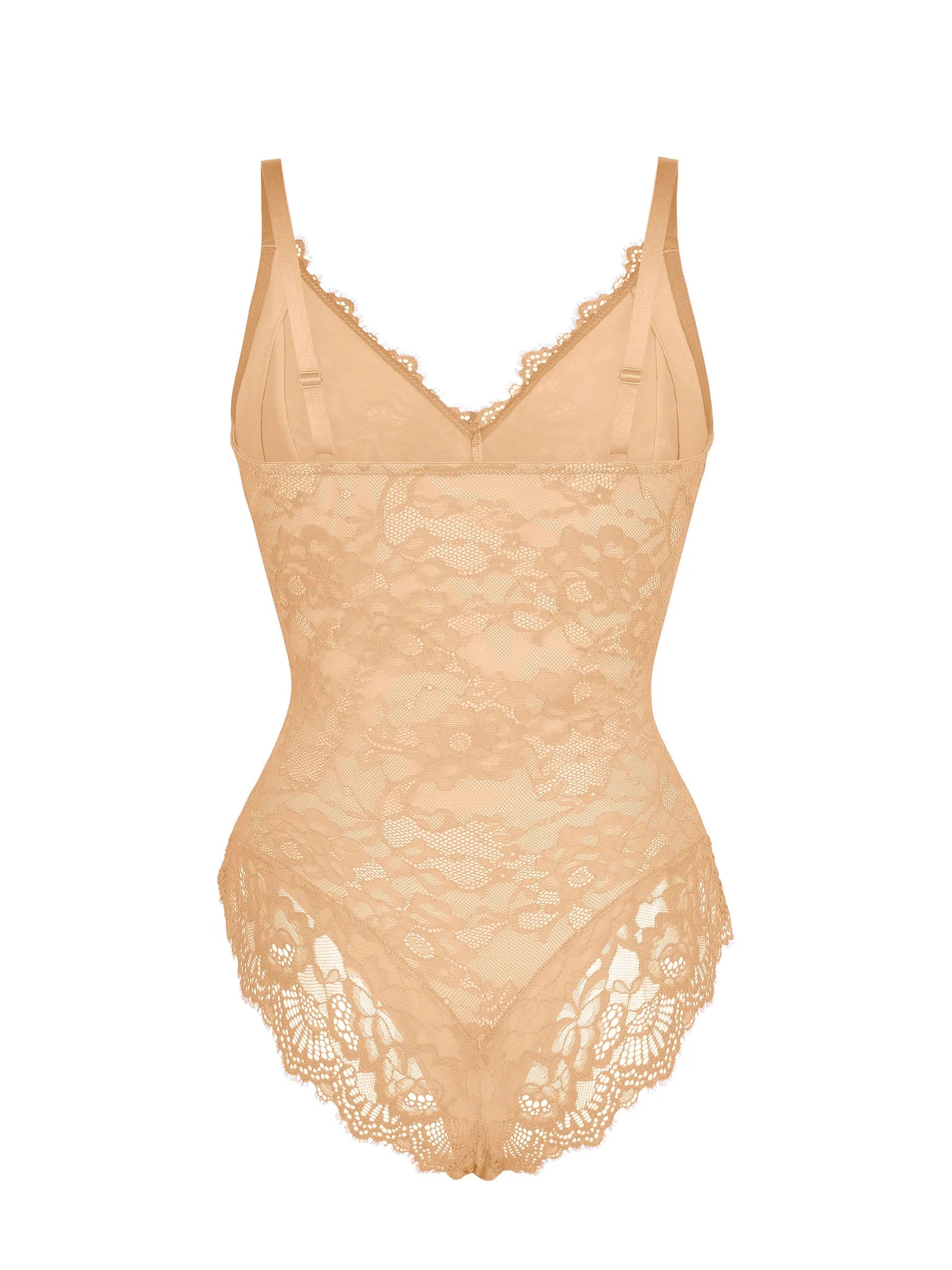 Lace V-Neck Breathable Bodysuit