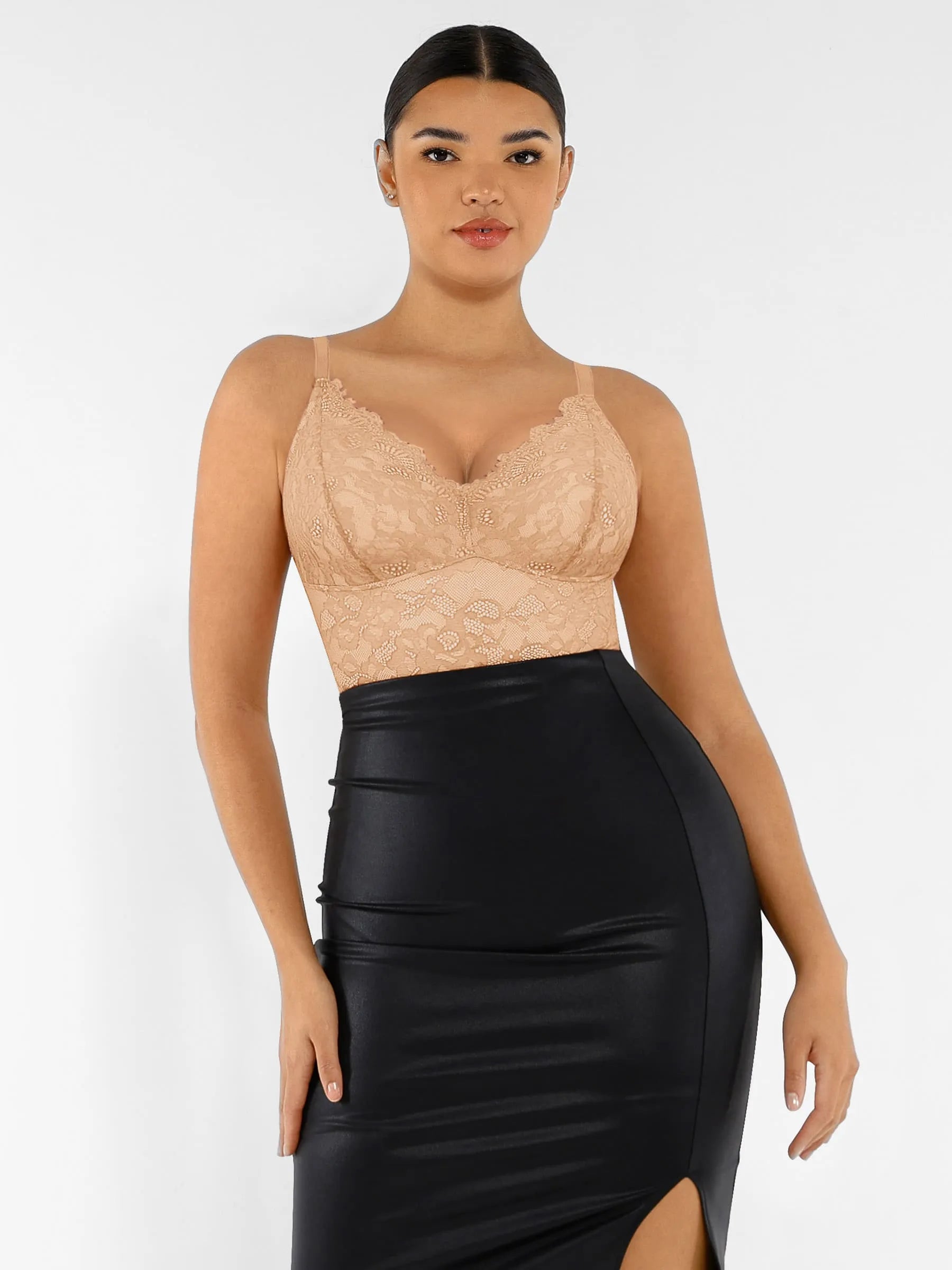 Lace V-Neck Breathable Bodysuit