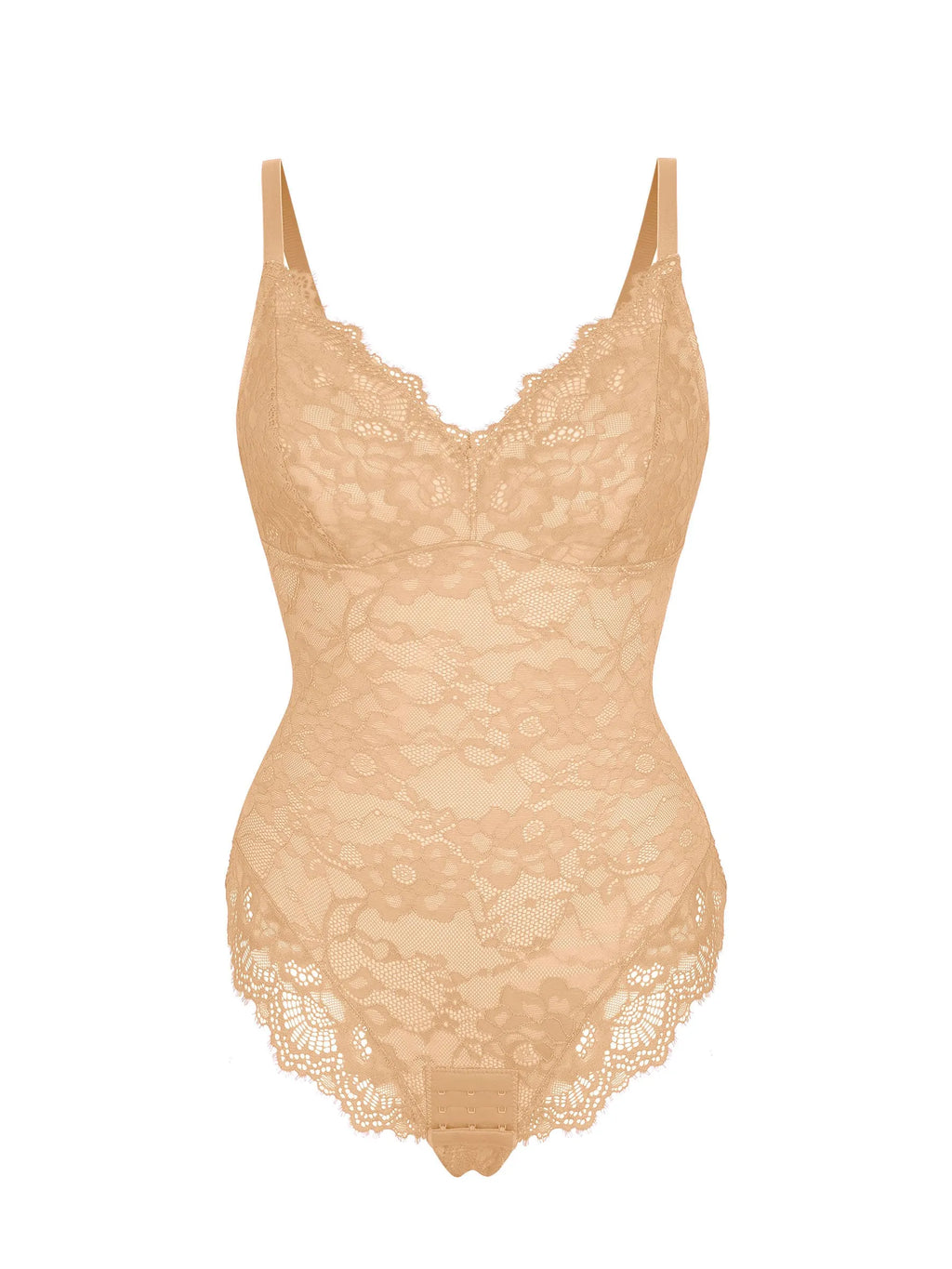 Lace V-Neck Breathable Bodysuit