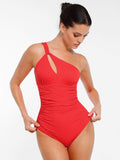 Tummy Control One Shoulder Swimsuit