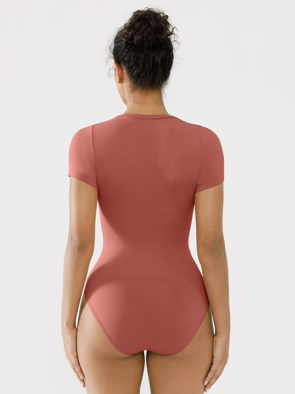 Crew Neck Seamless Short Sleeve Bodysuit