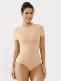 Crew Neck Seamless Short Sleeve Bodysuit
