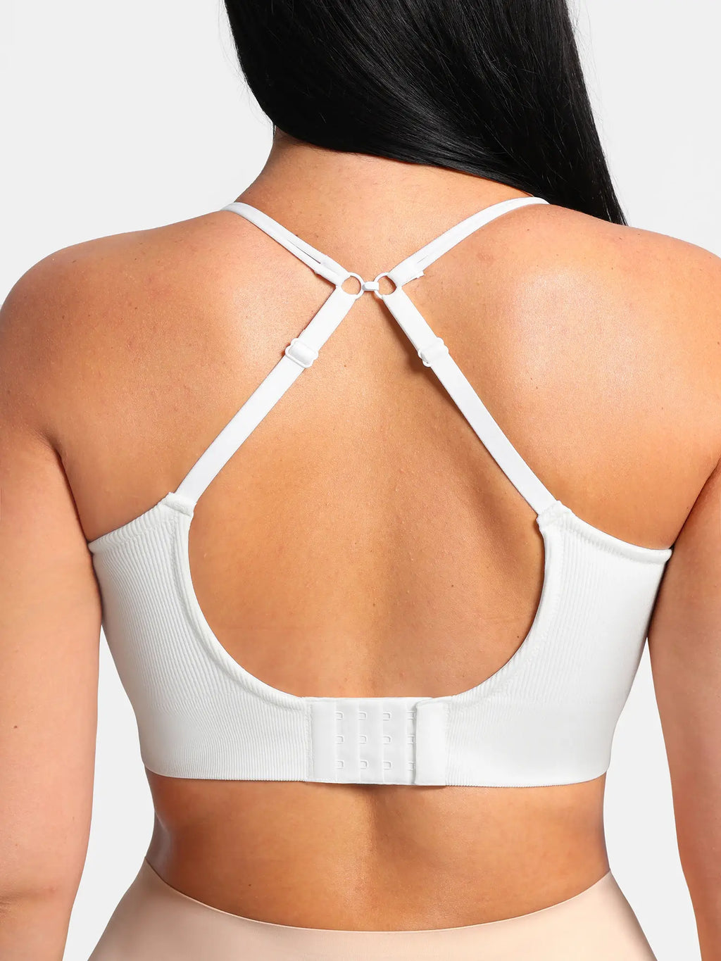 Lift Adjustable Seamless Wireless Ribbed Bra