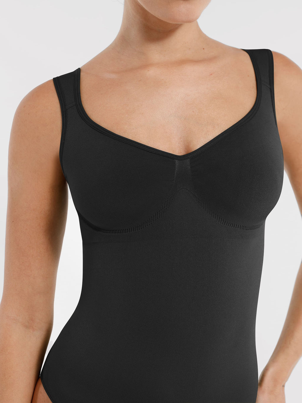 Support Diamond Neck Seamless Shaping Bodysuit