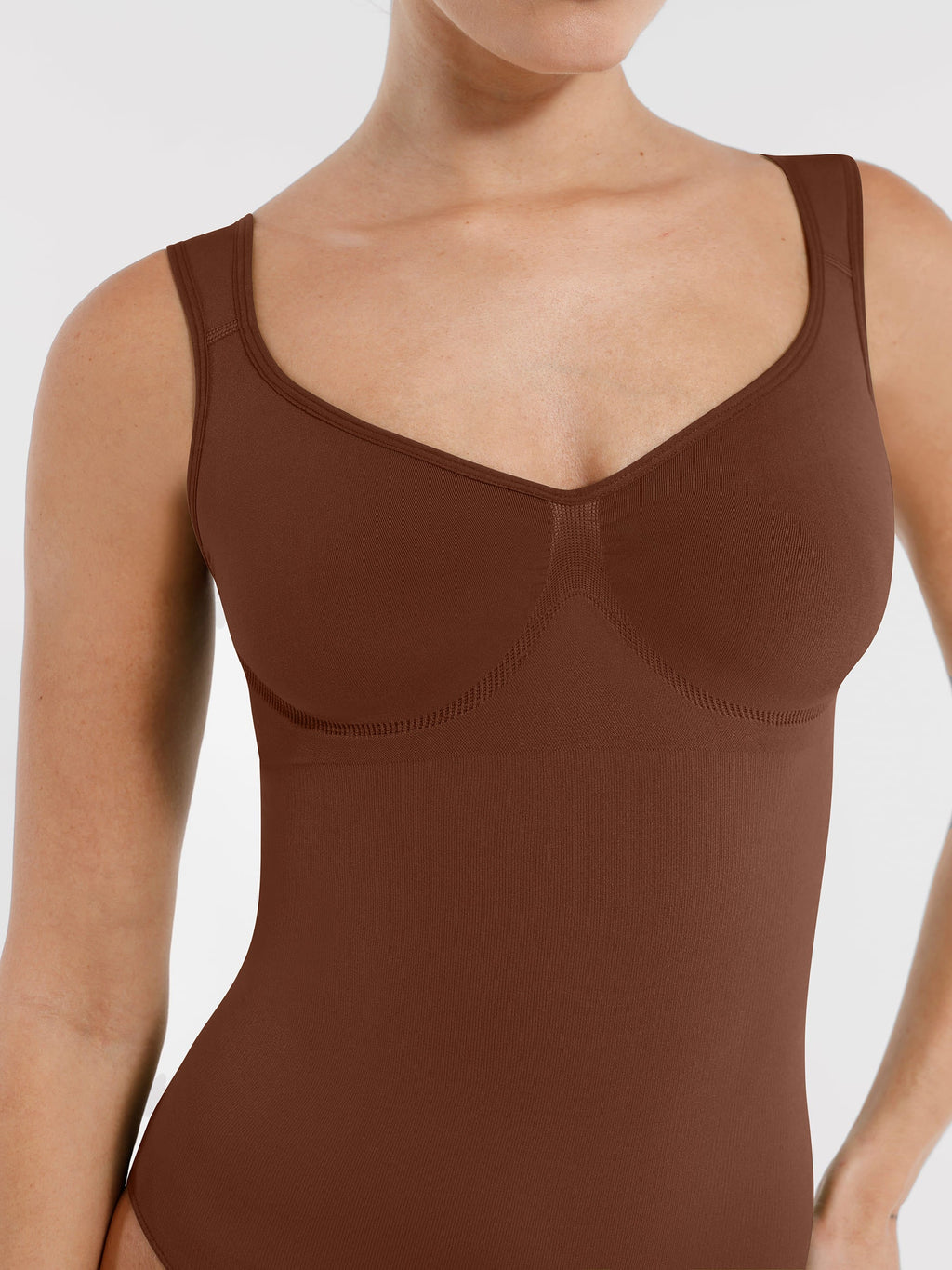 Support Diamond Neck Seamless Shaping Bodysuit
