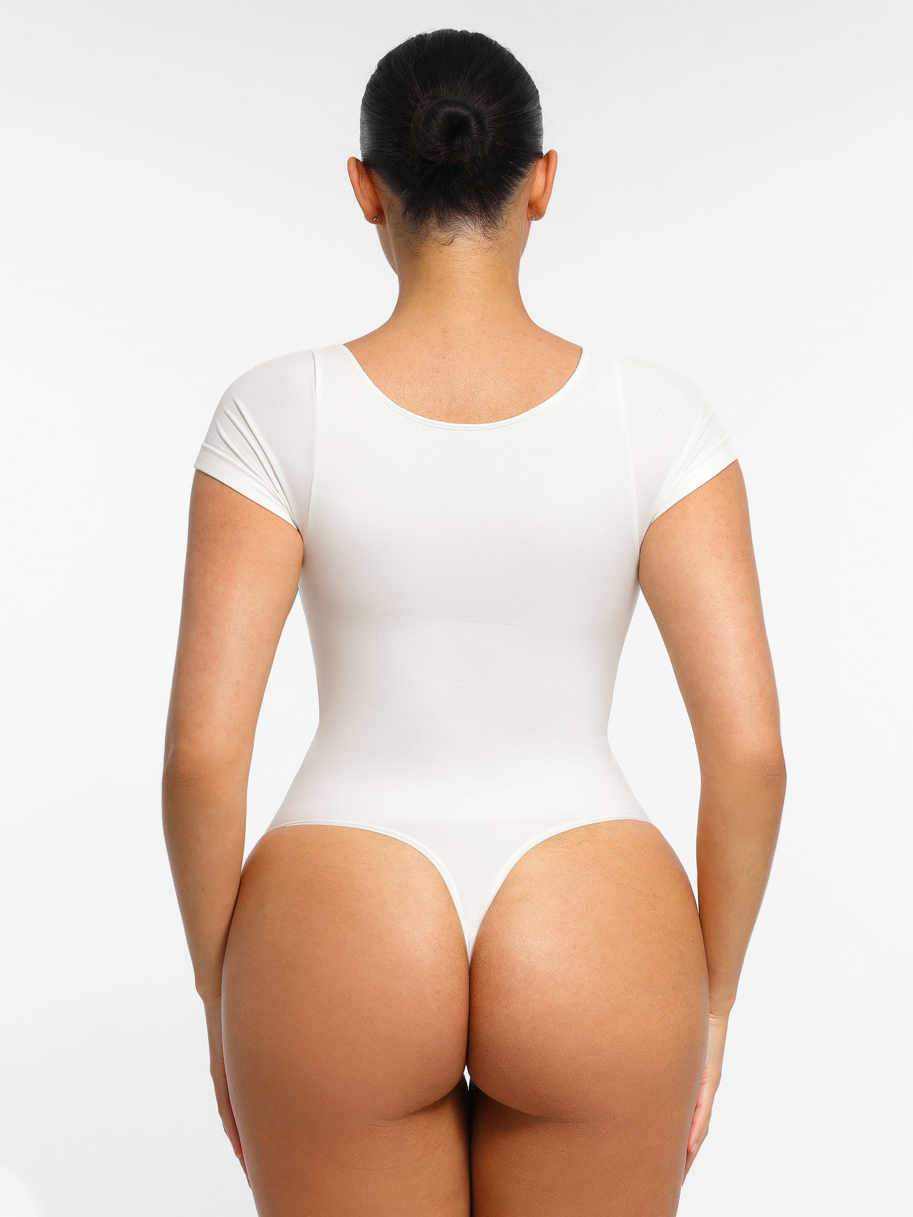 Tummy Control Seamless Short-Sleeve Bodysuit