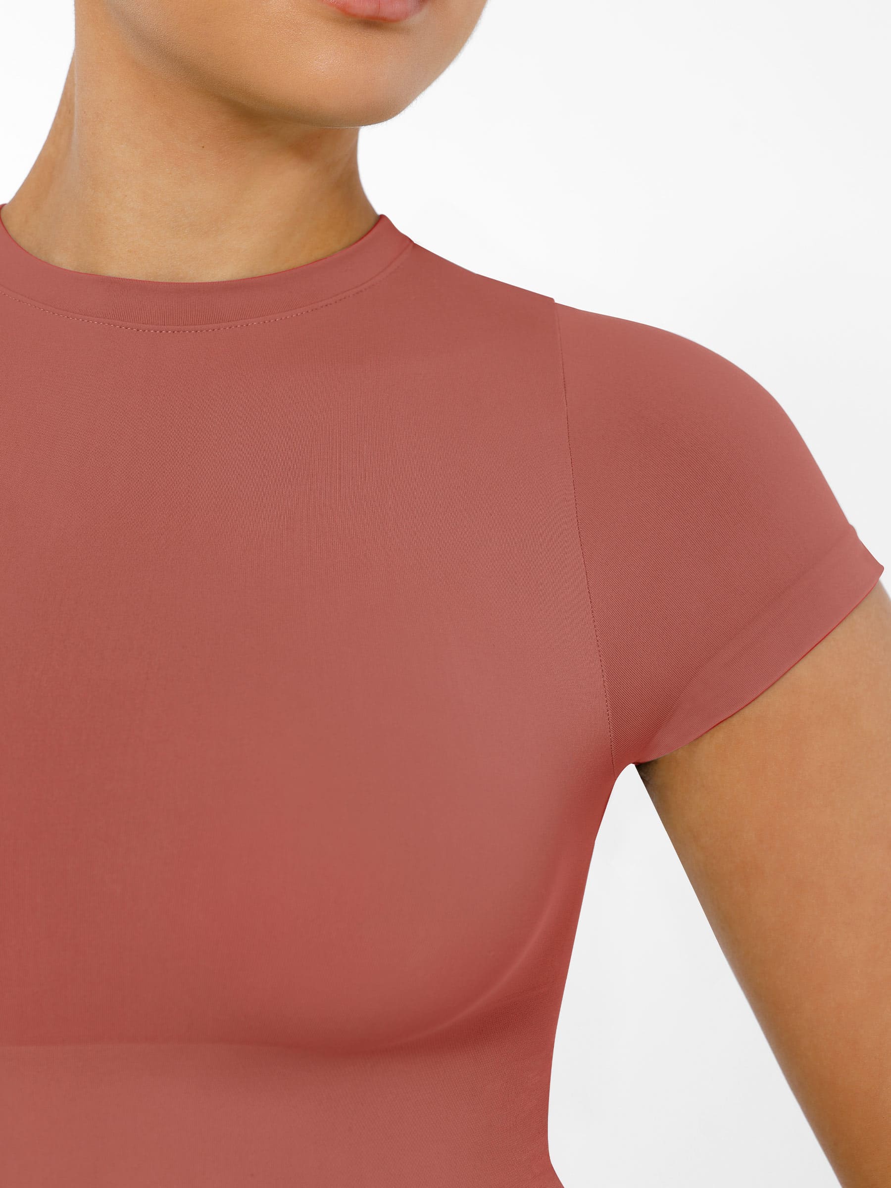 Crew Neck Seamless Soft Everyday Bodysuit