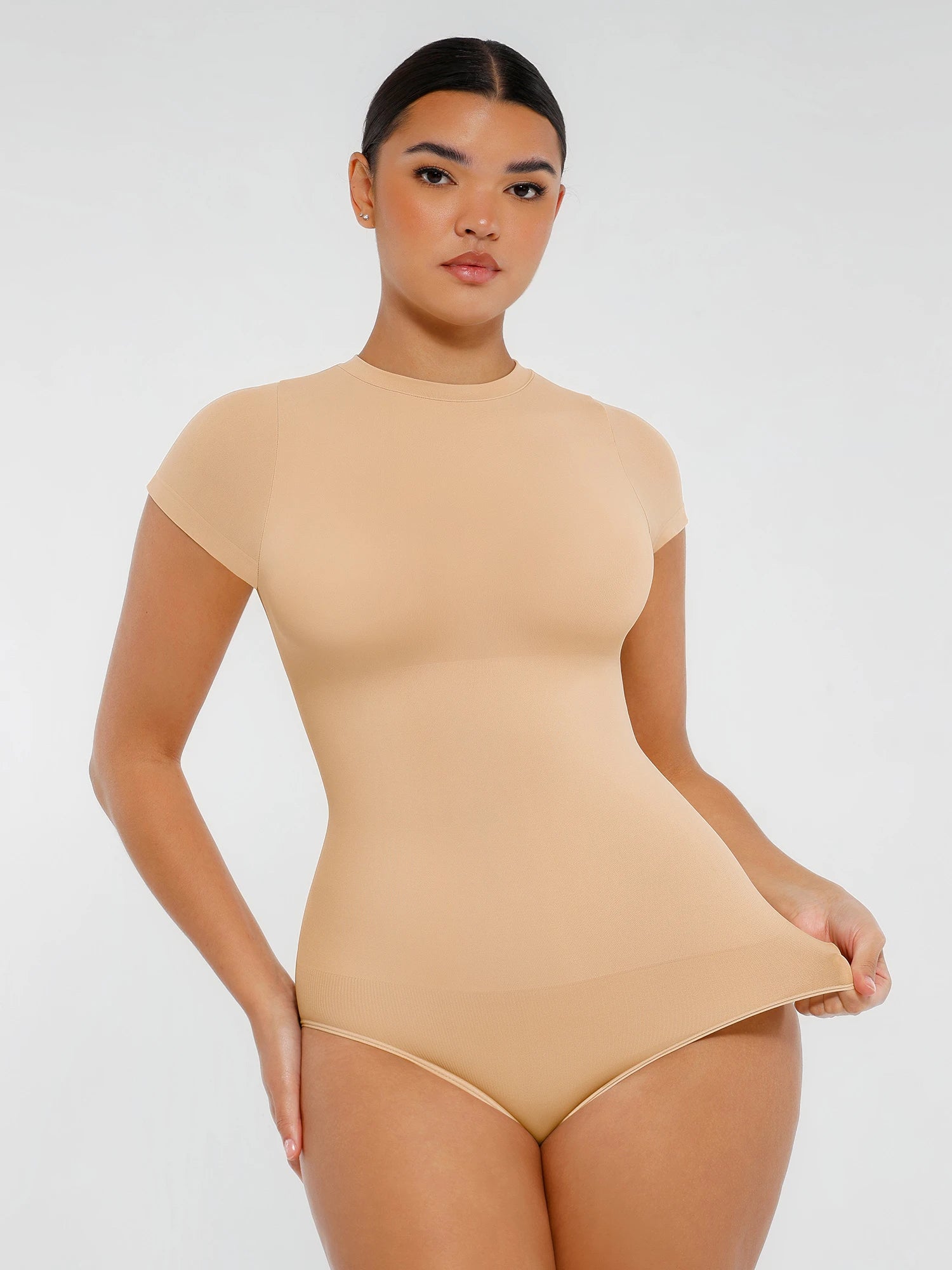 Crew Neck Seamless Soft Everyday Bodysuit