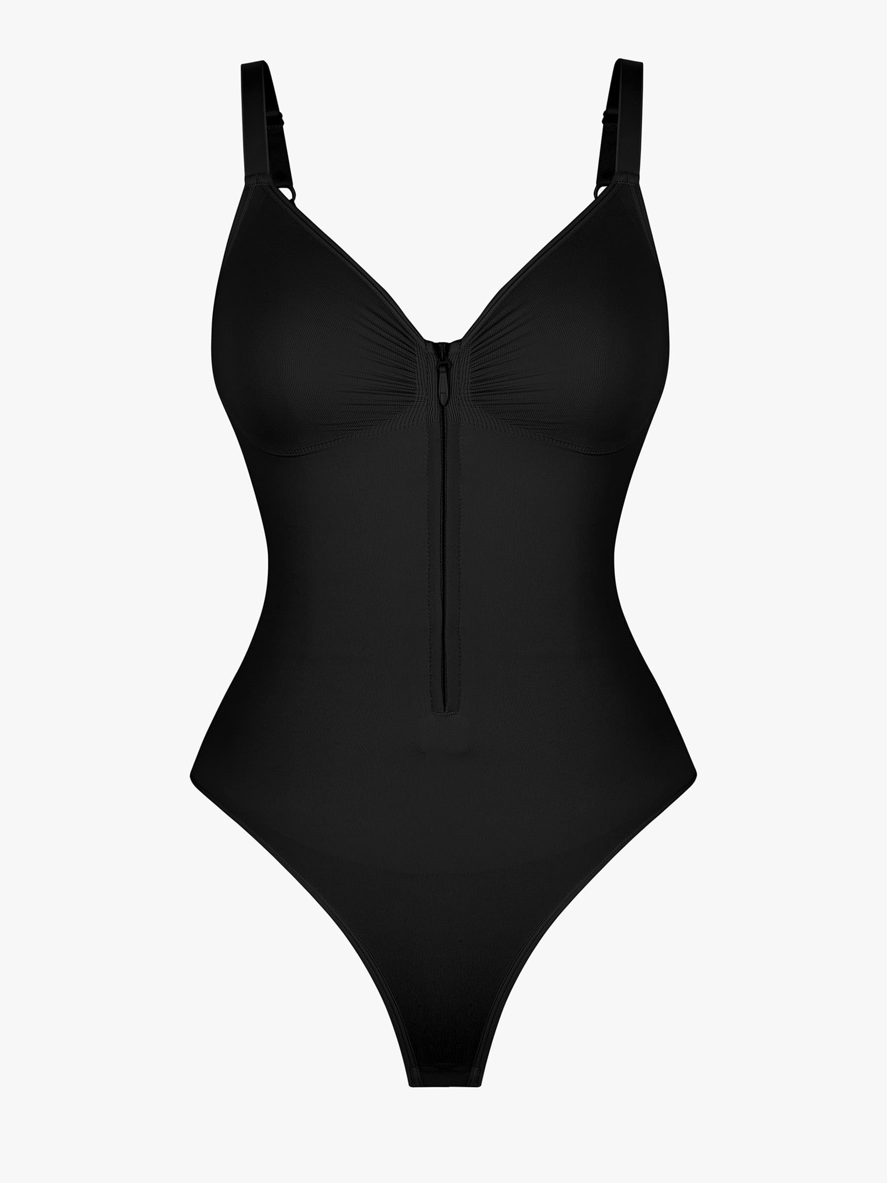 Seamless Tummy Control Zipper Bodysuit