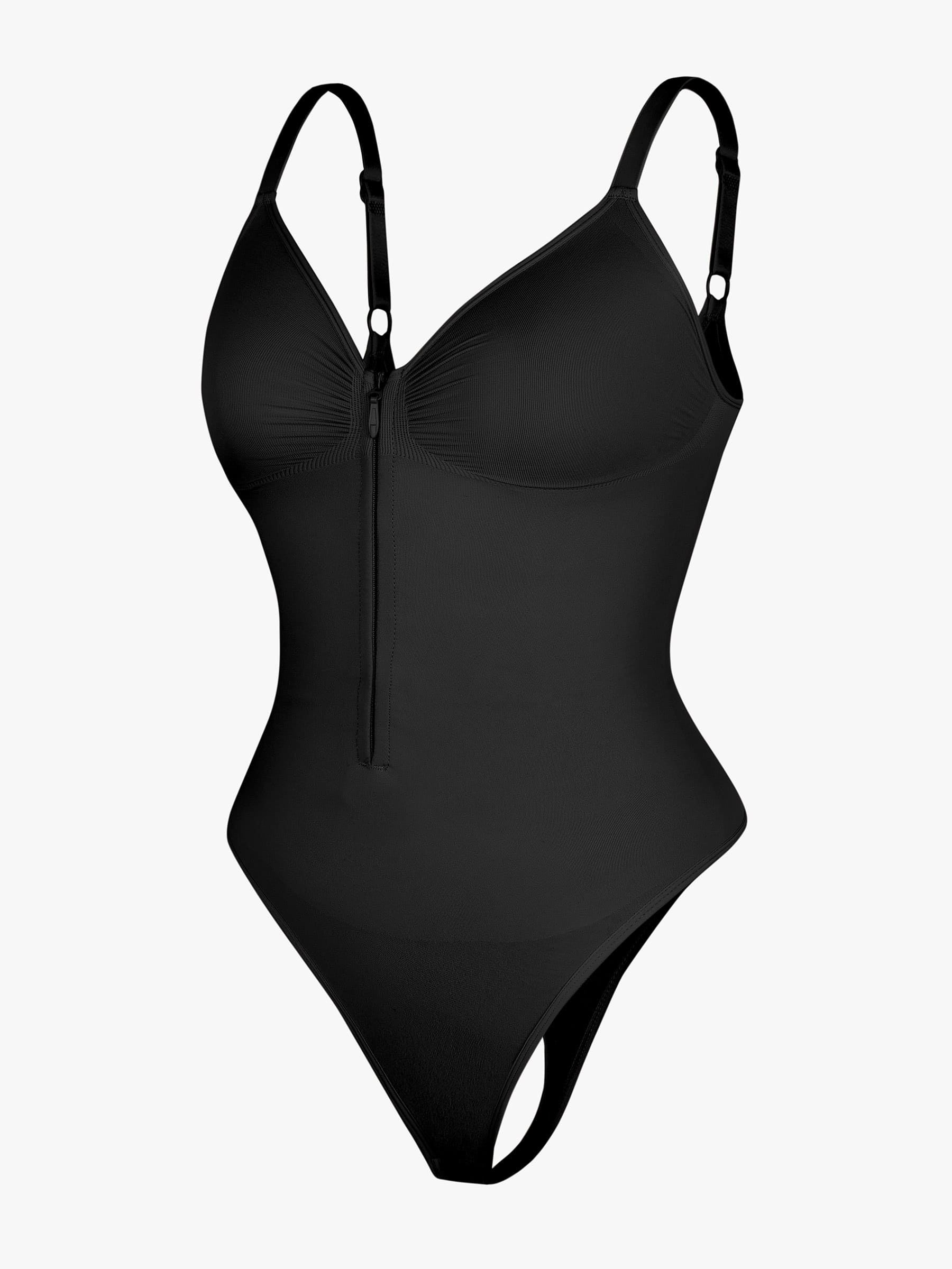 Seamless Tummy Control Zipper Bodysuit
