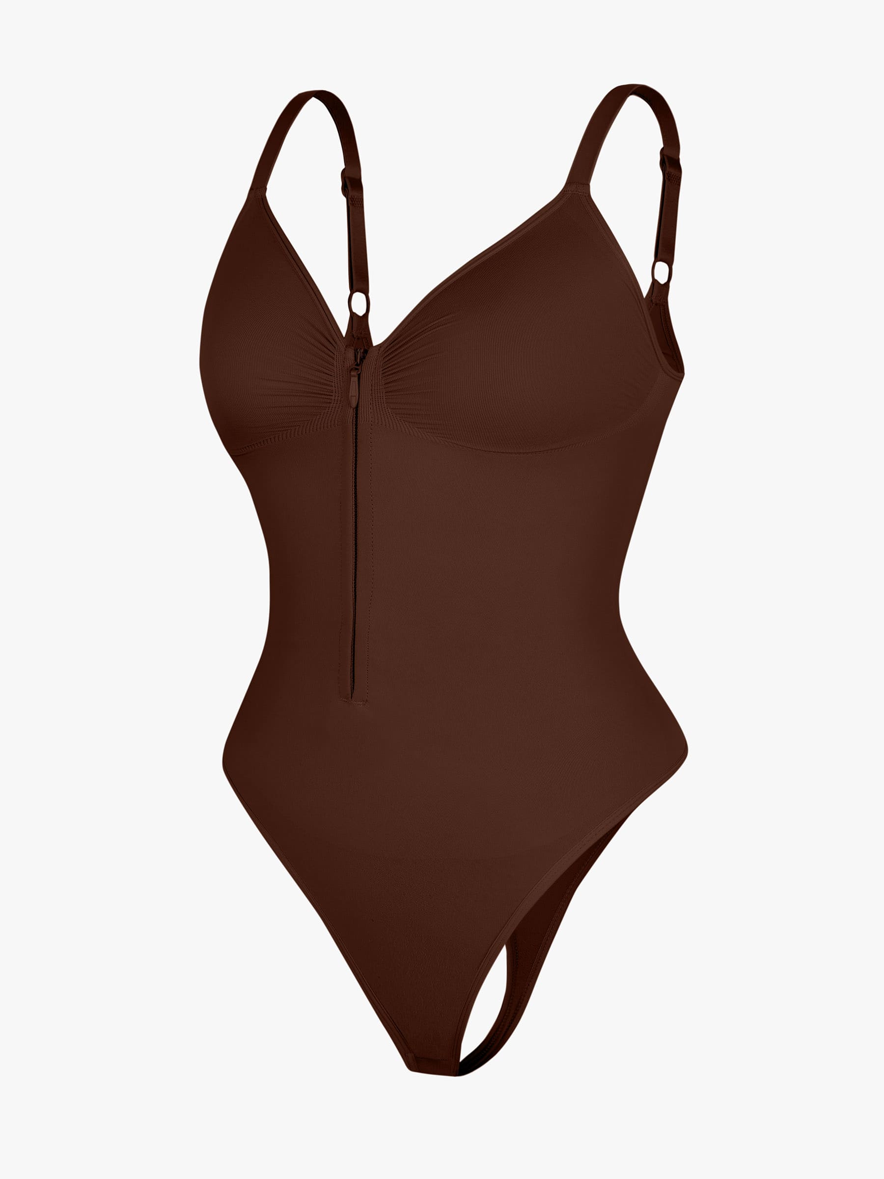 Seamless Tummy Control Zipper Bodysuit
