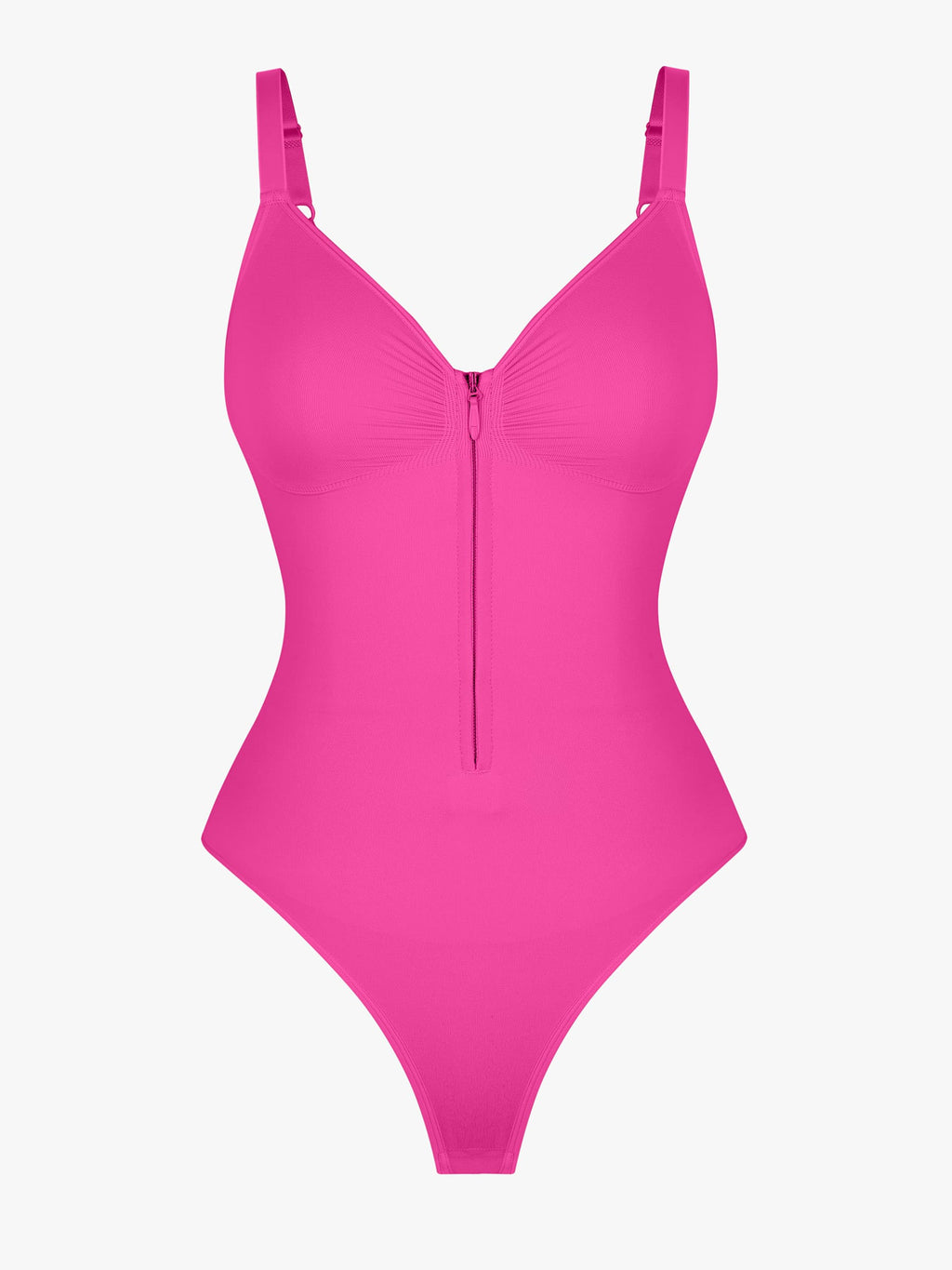 Seamless Tummy Control Zipper Bodysuit