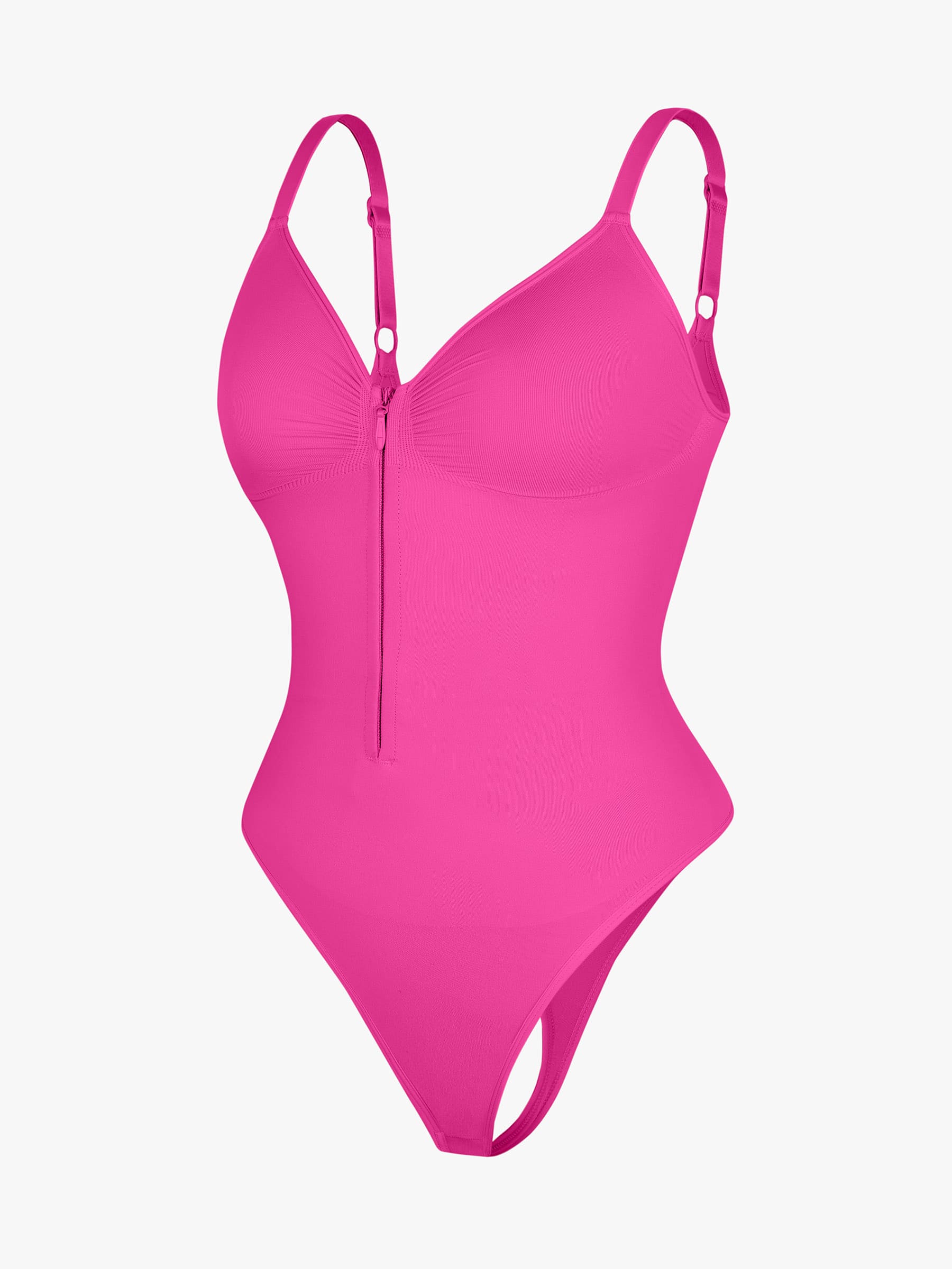 Seamless Tummy Control Zipper Bodysuit