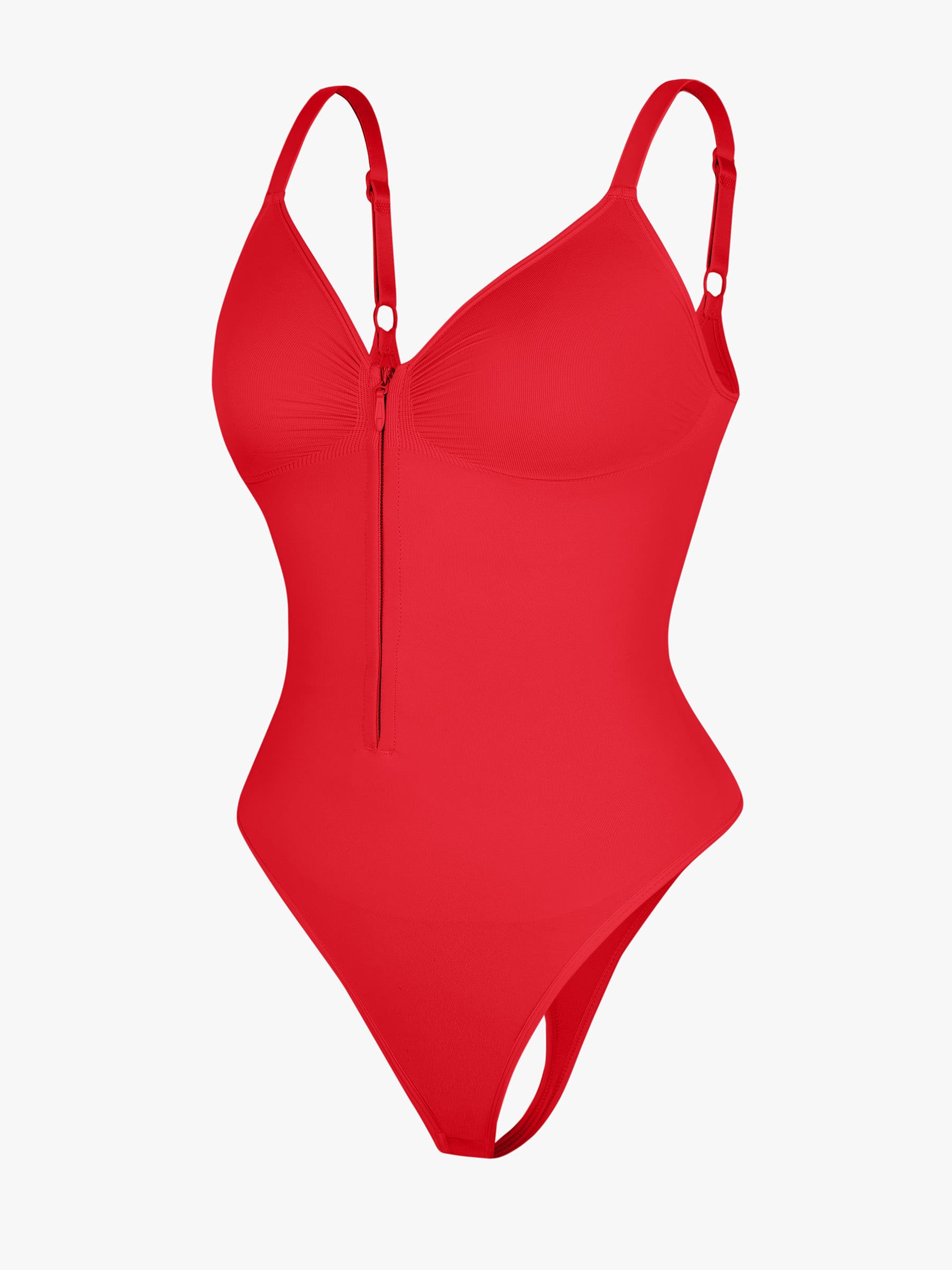 Seamless Tummy Control Zipper Bodysuit