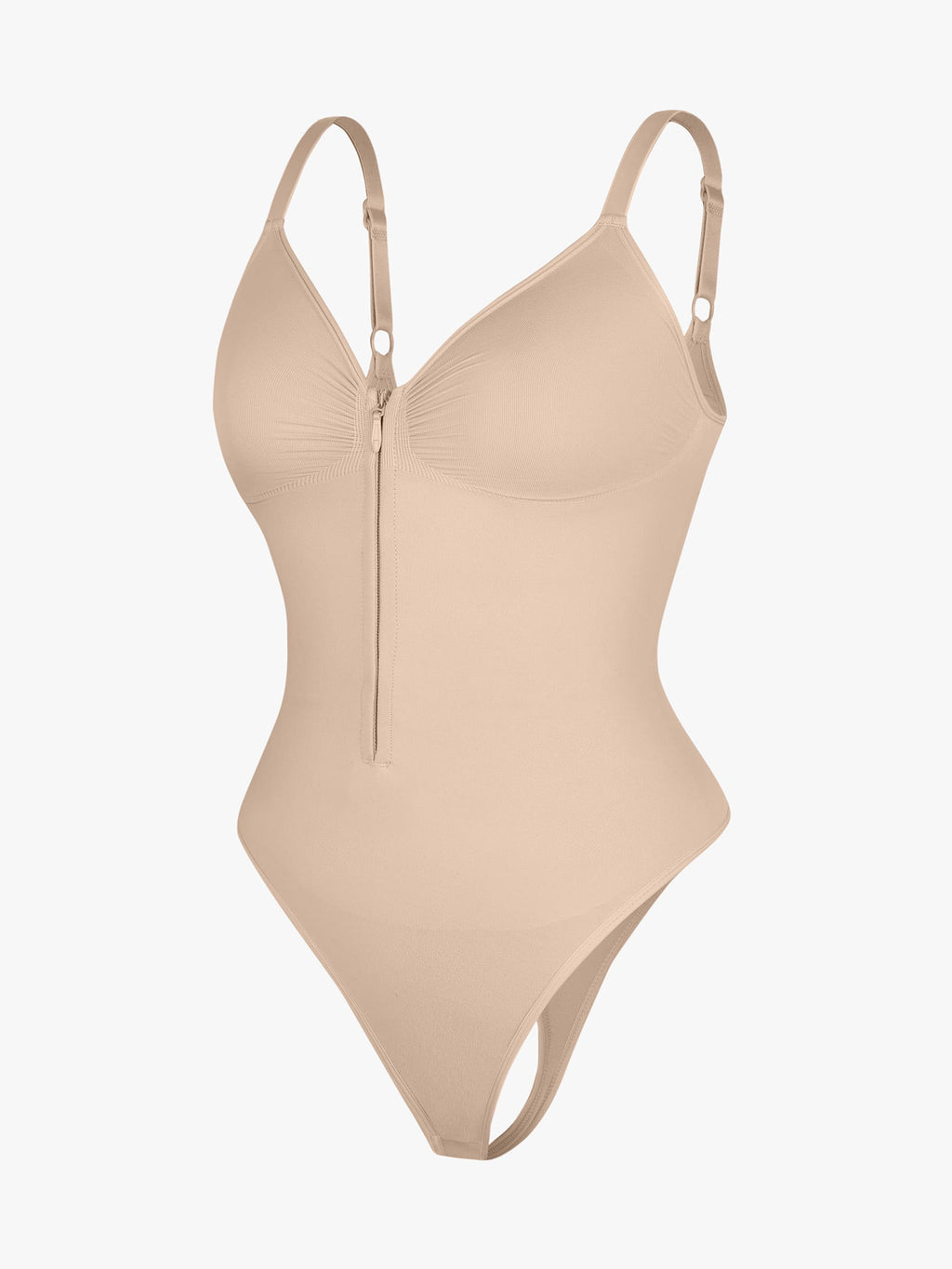 Seamless Tummy Control Zipper Bodysuit