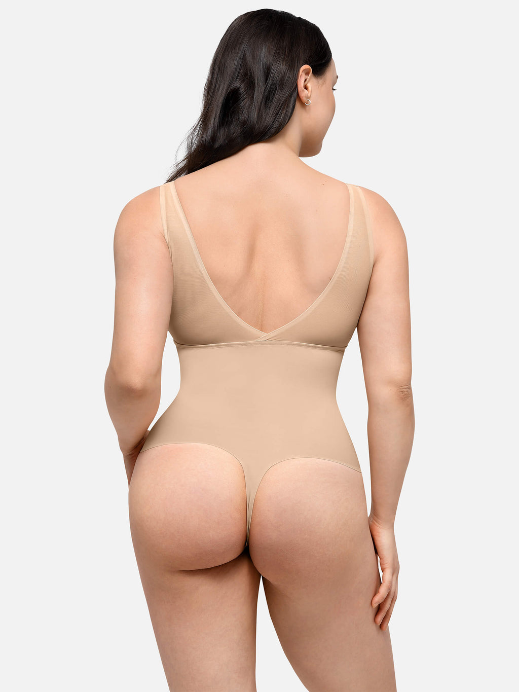 Plunge Breathable Seamless Shaping Bodysuit