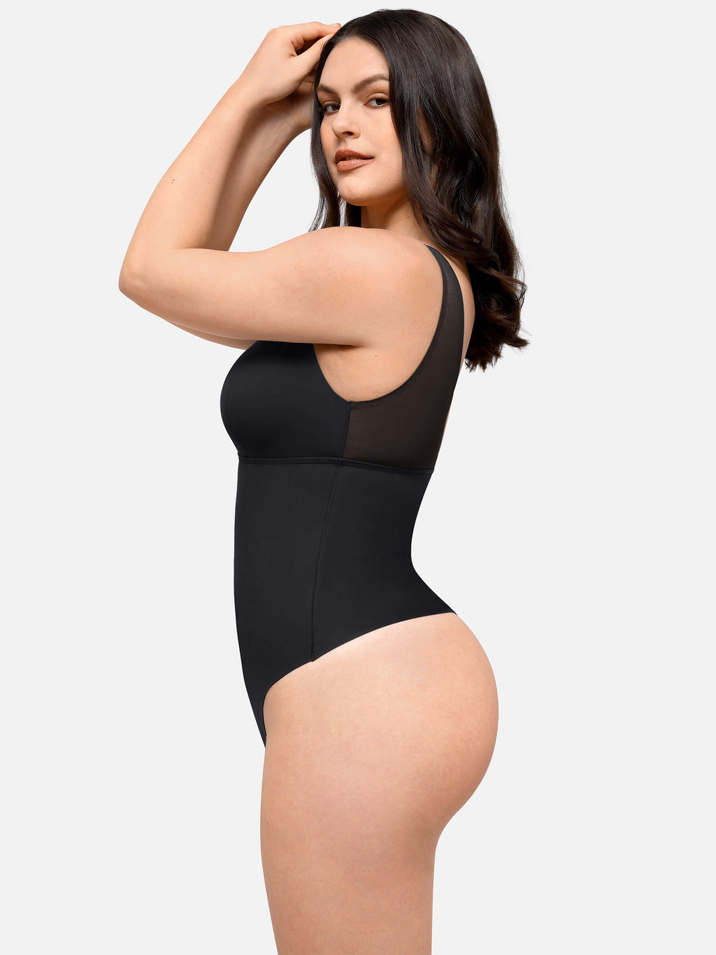 Plunge Breathable Seamless Shaping Bodysuit