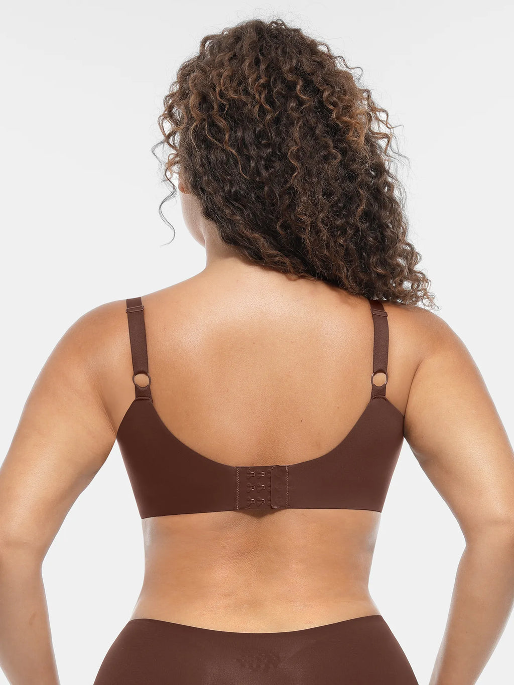 Adjustable-Strap Underwire Deep V-neck Bra