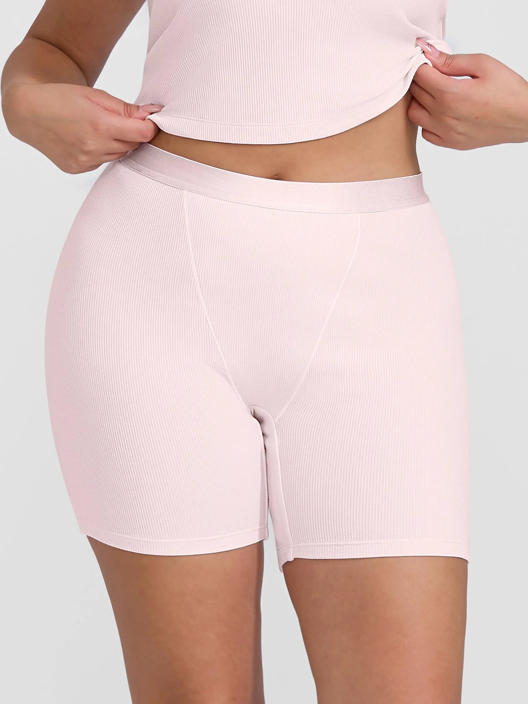 Ribbed Soft Cotton Boxer Short