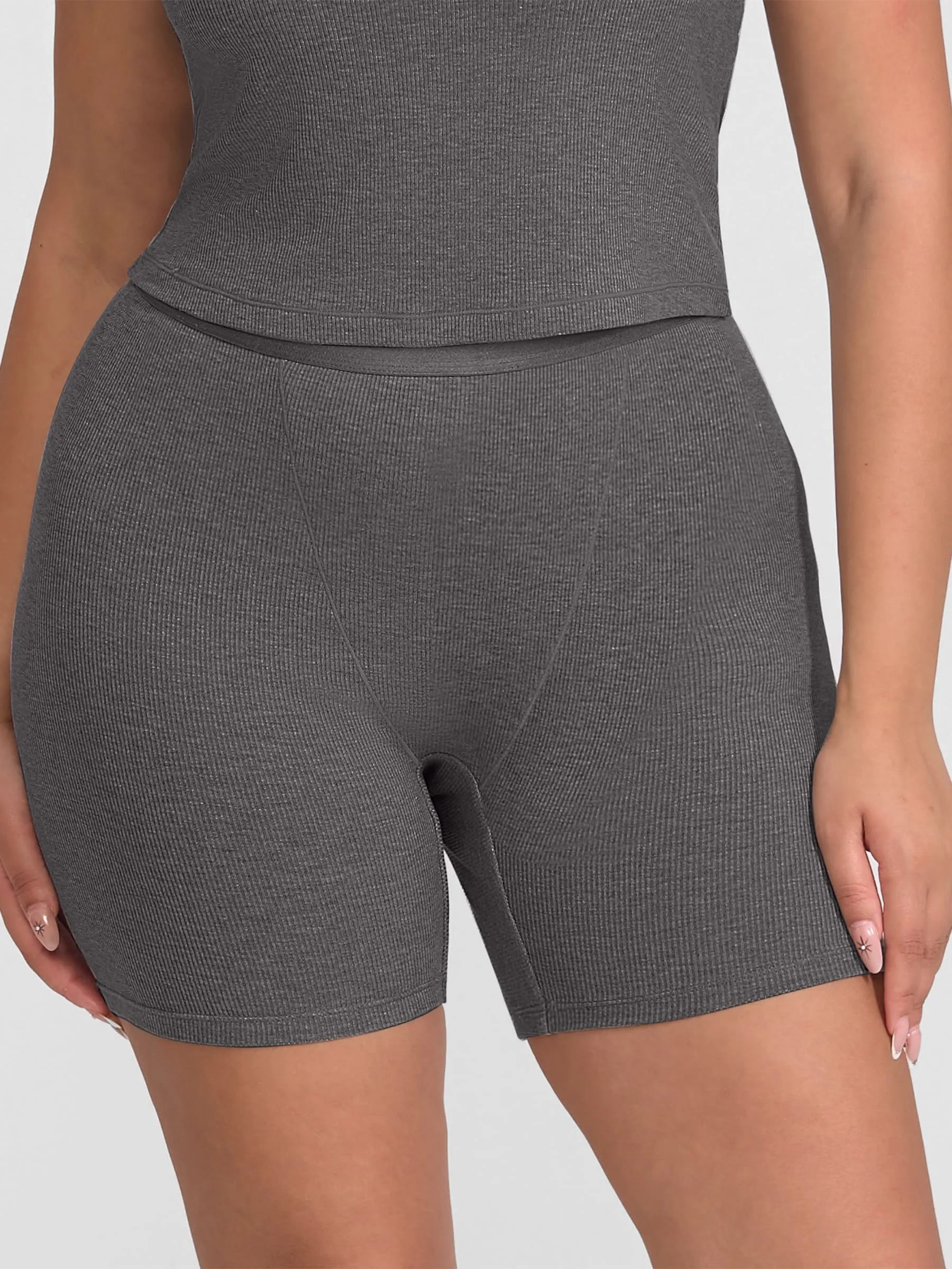 Ribbed Soft Cotton Boxer Short