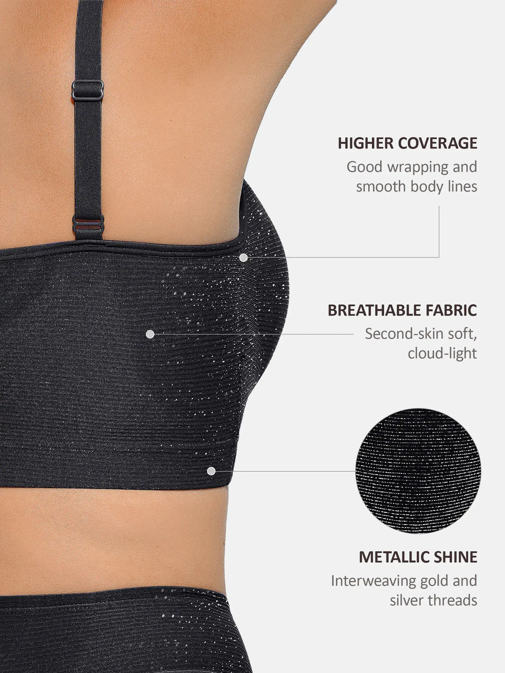 Invisible Shimmer Wireless Comfort Bra & Panty