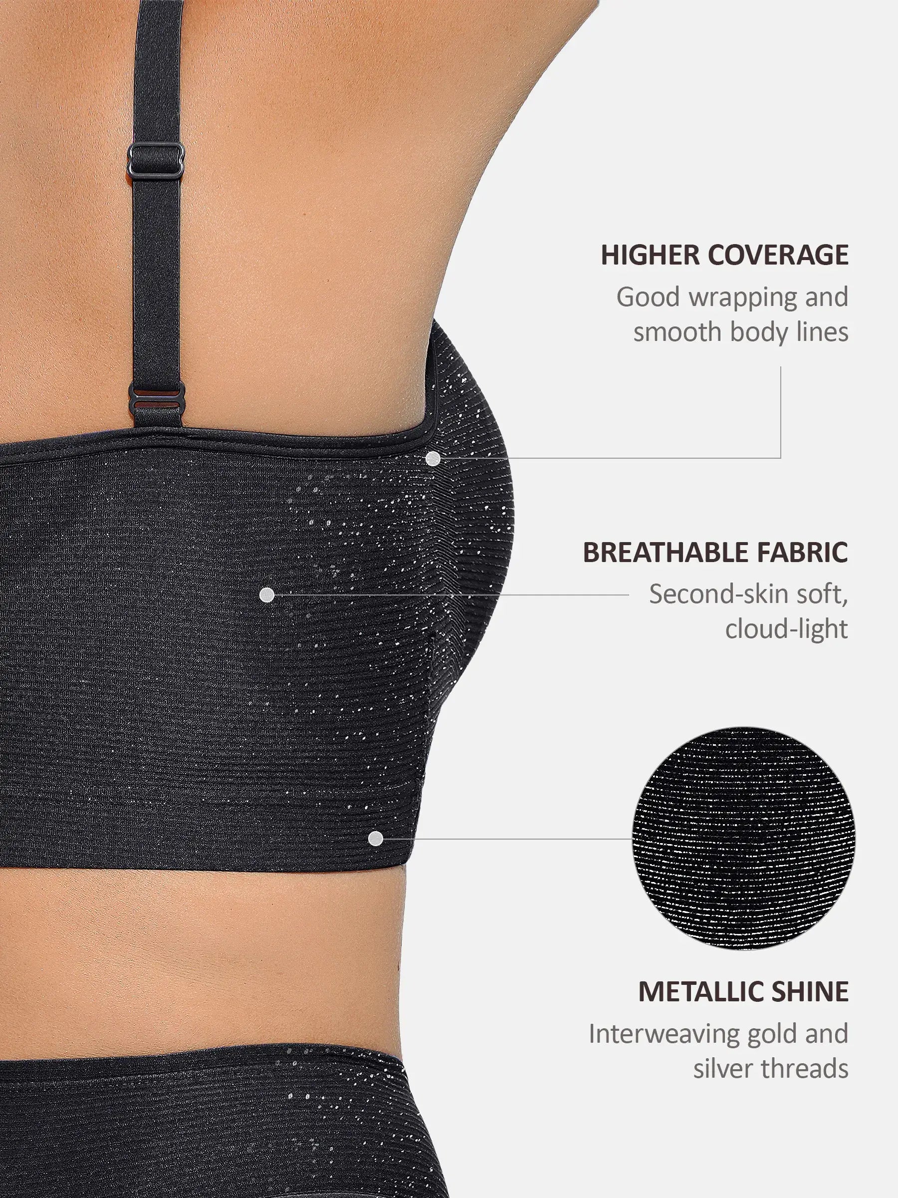 Invisible Shimmer Wireless Comfort Bra & Panty