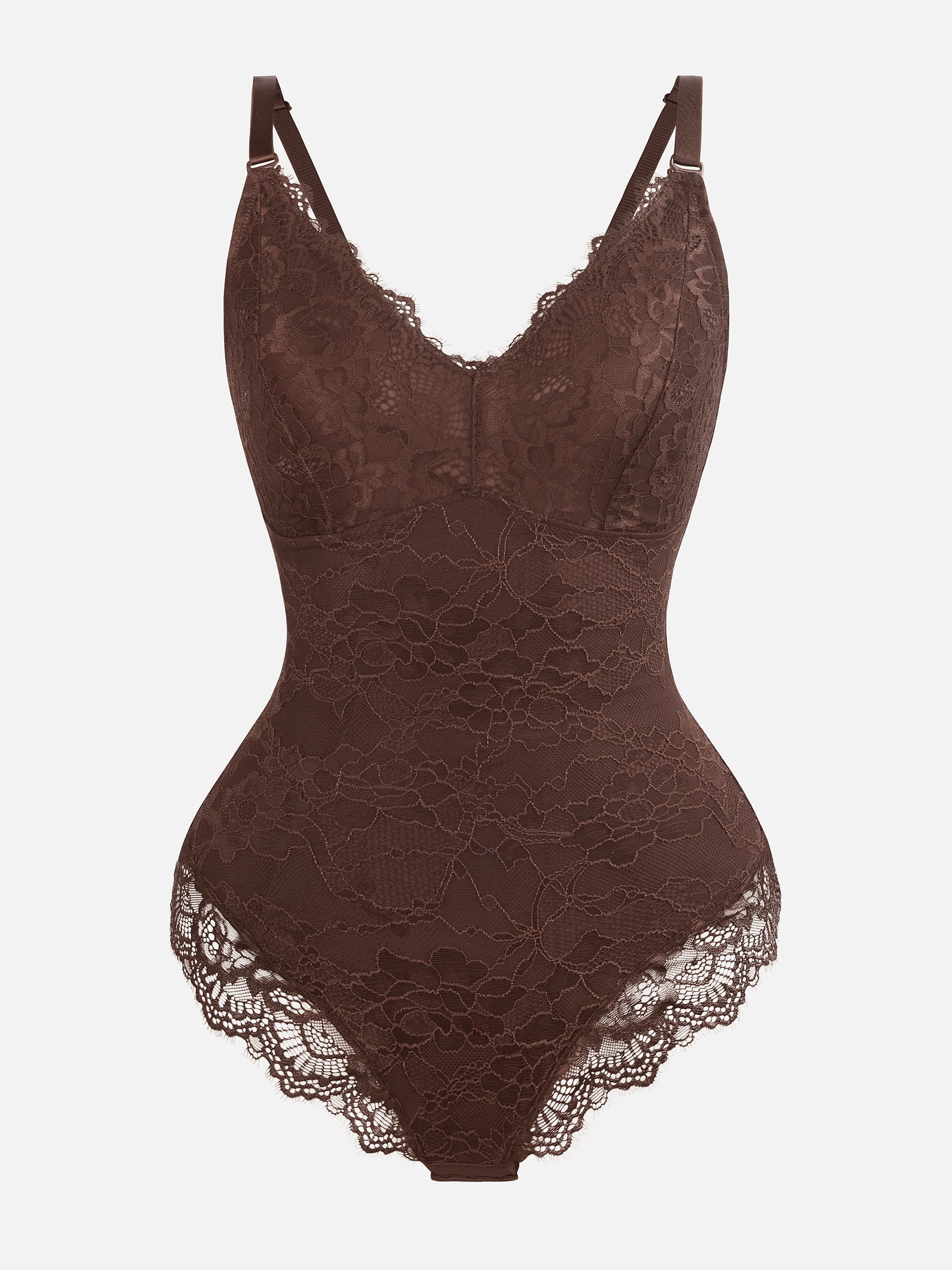 Lace V-Neck Breathable Bodysuit