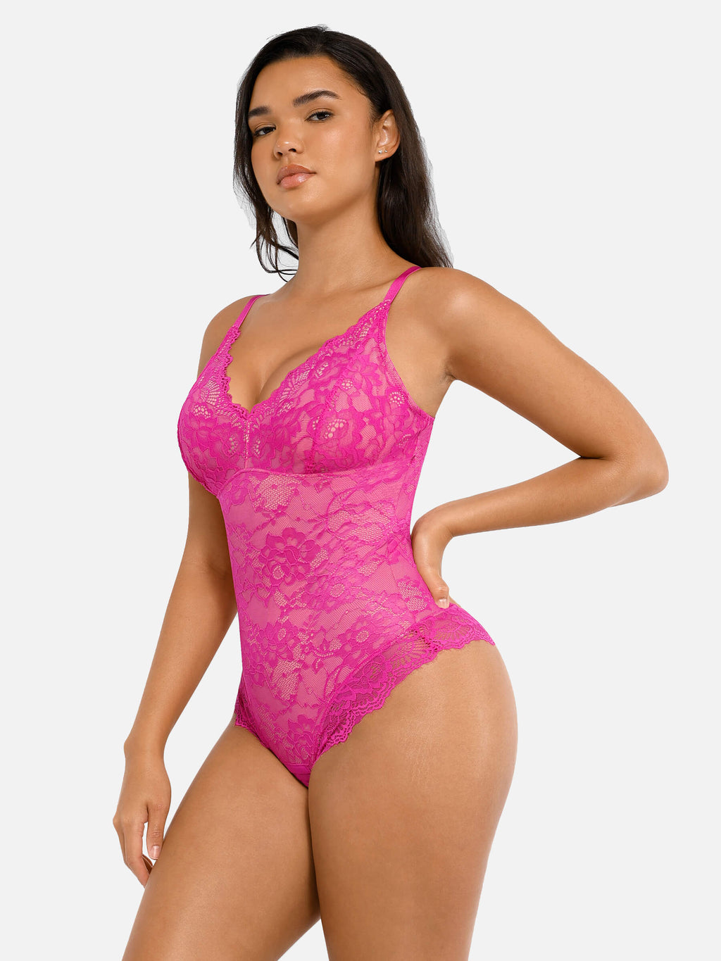 2-Pack Lace V Neck Bodysuit Bundle