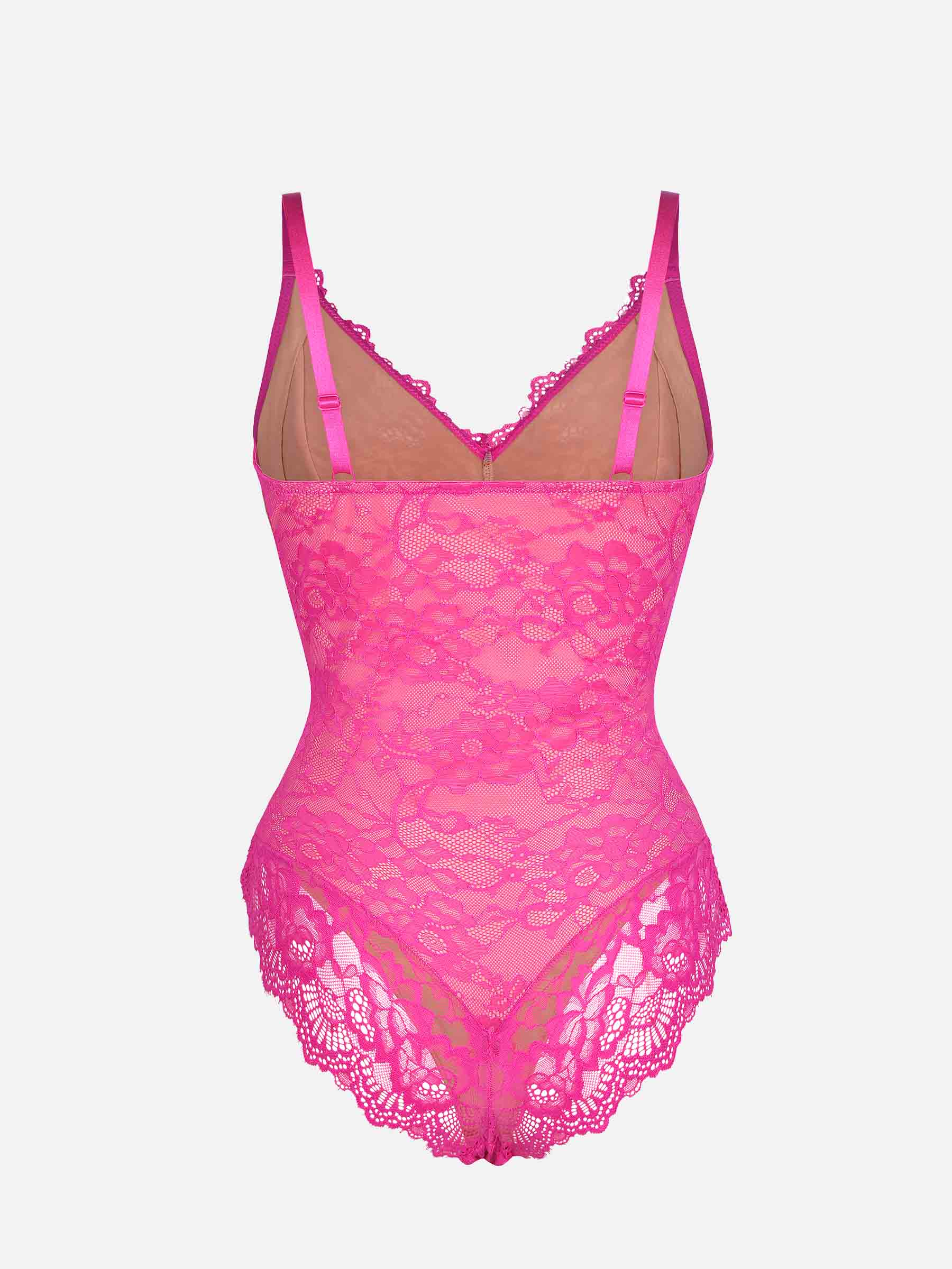 Lace V-Neck Breathable Bodysuit