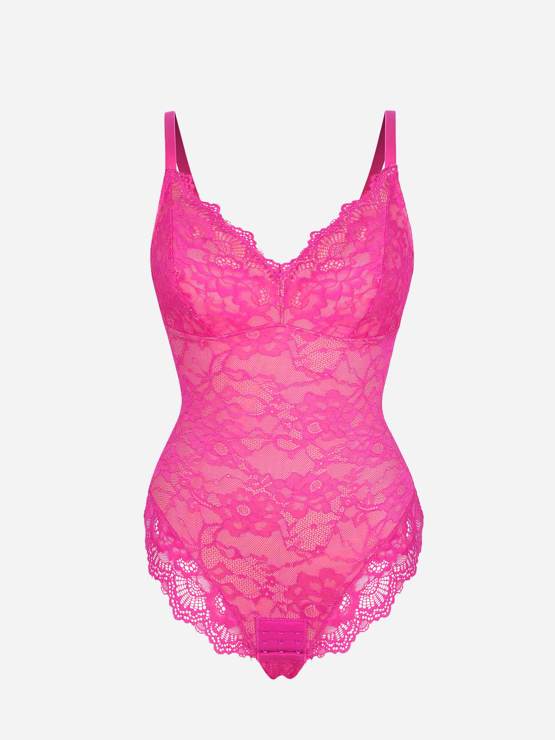 Lace V-Neck Breathable Bodysuit