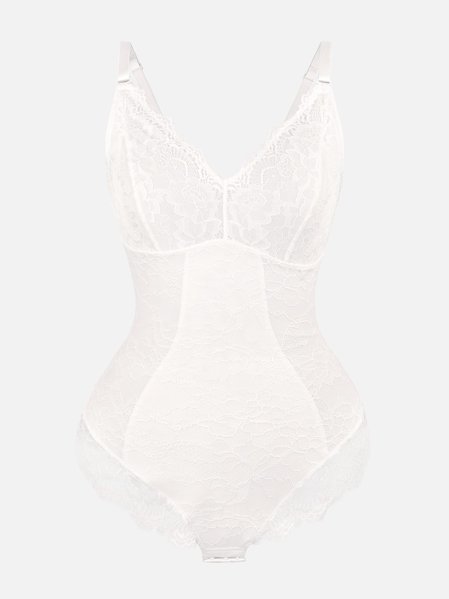 Lace V-Neck Breathable Bodysuit