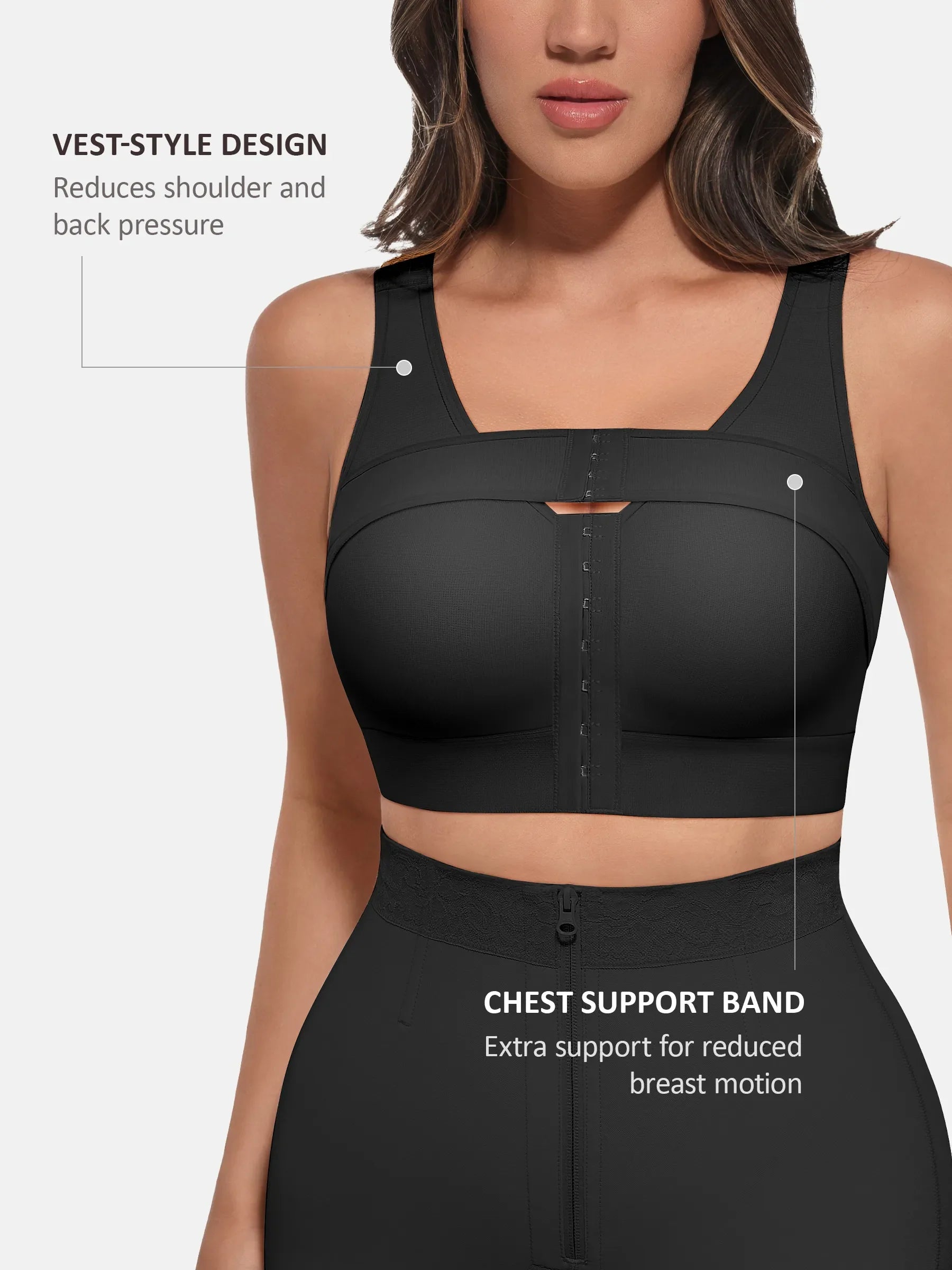 Wireless Front Closure Full Coverage Bra