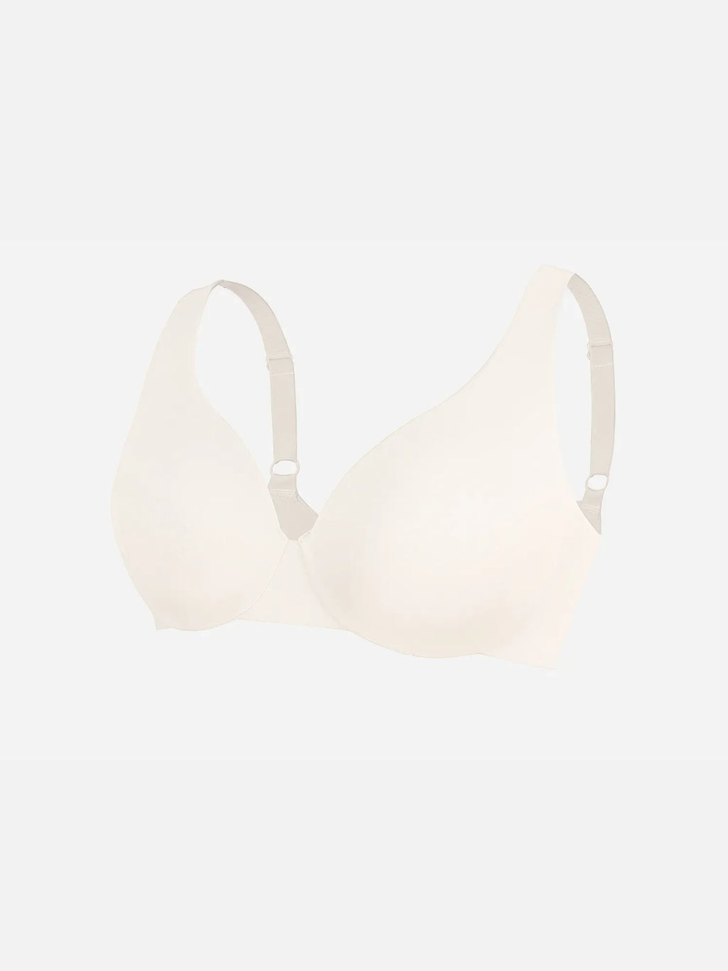 Adjustable-Strap Underwire Deep V-neck Bra