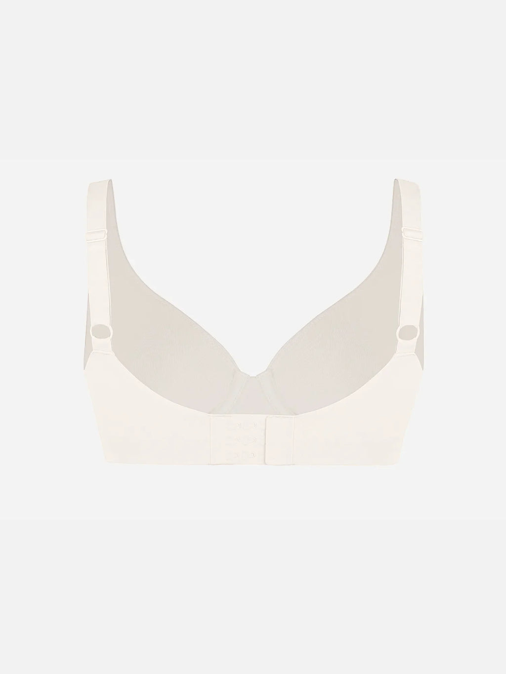 Adjustable-Strap Underwire Deep V-neck Bra